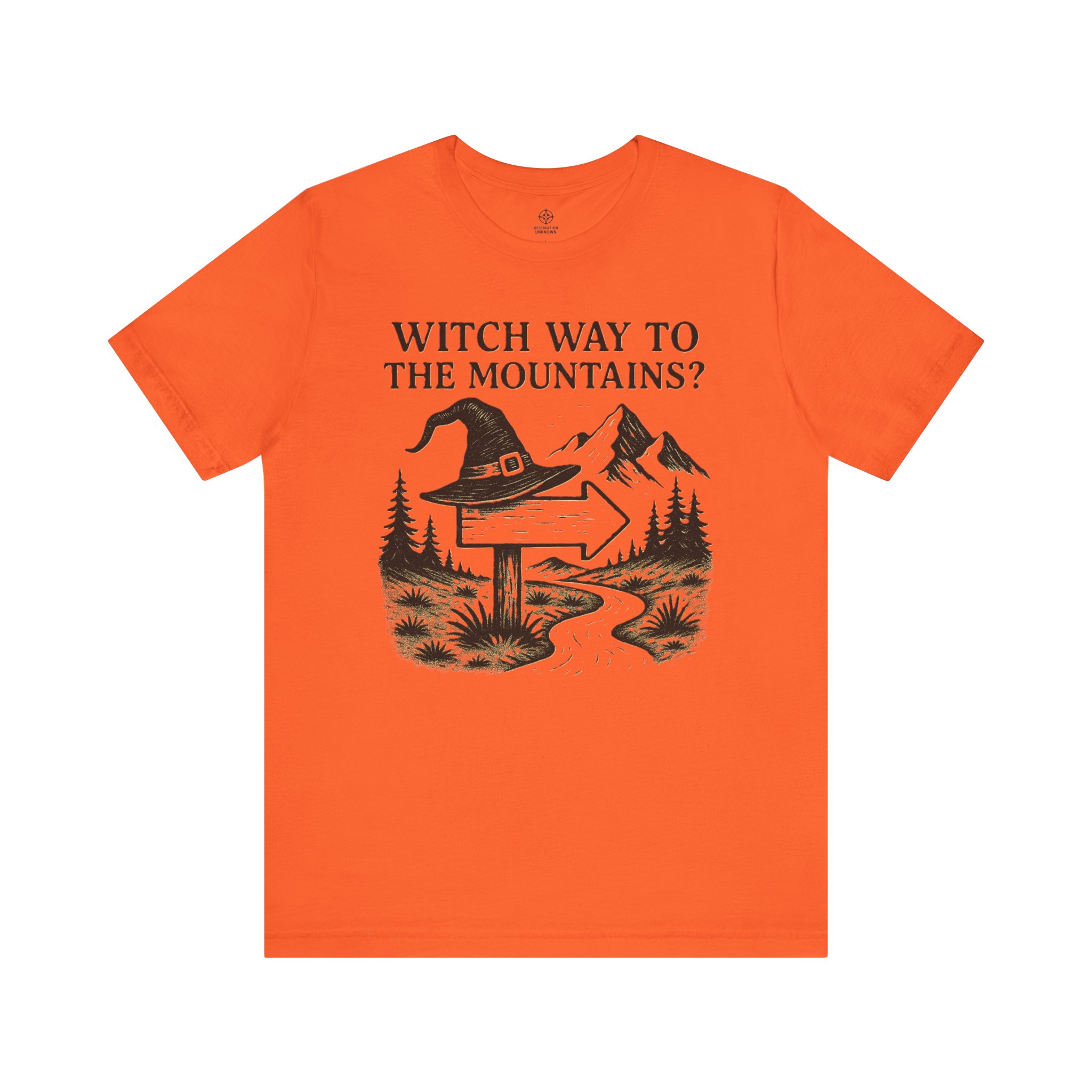 Halloween Graphic Tee Adventure - Witch Way to the Mountains - Destination Unknown - Image 2