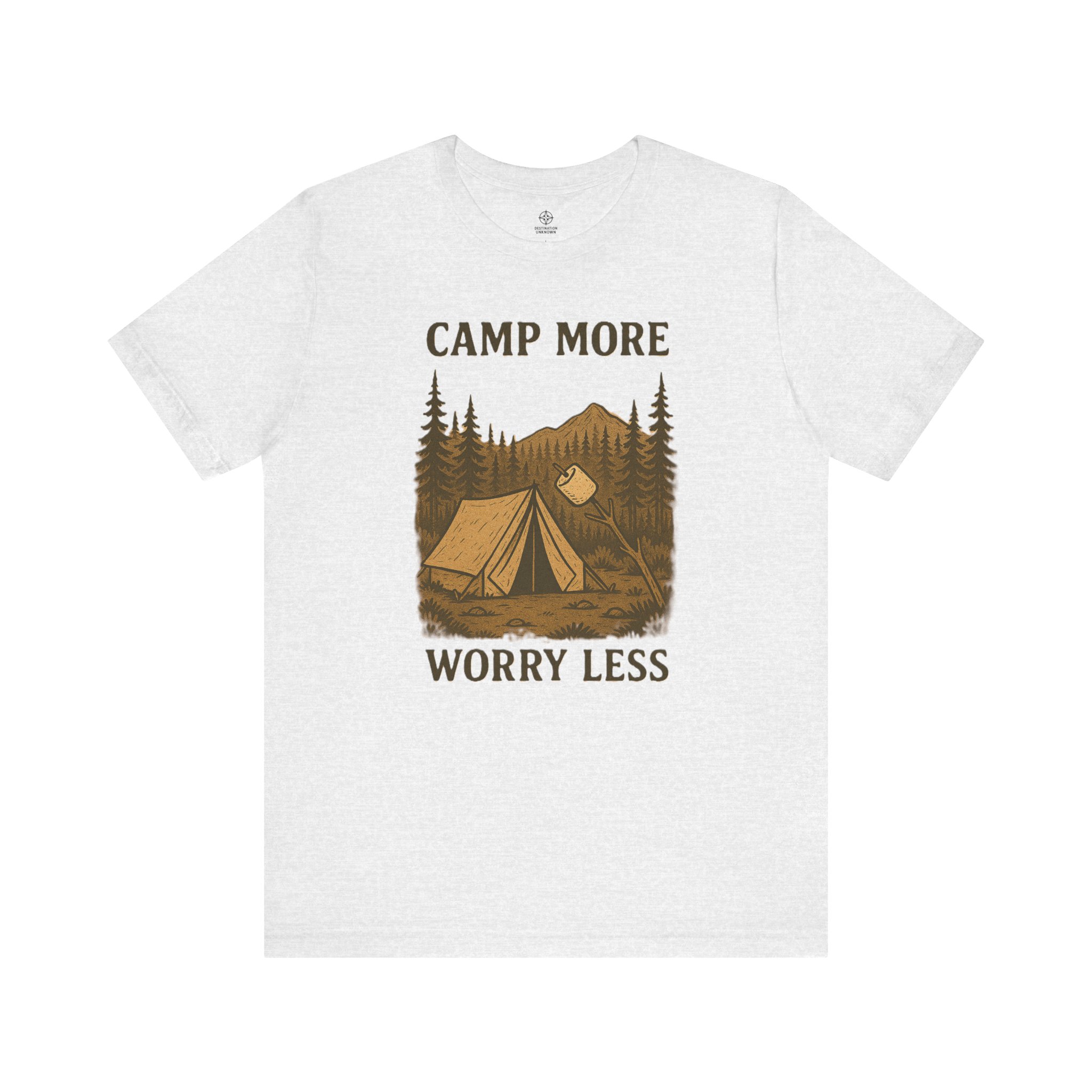 Adventure Inspired Tee - Camp More Worry Less - Destination Unknown - Image 17