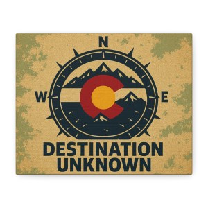 Destination Unknown Colorado Adventure Canvas Wall Art