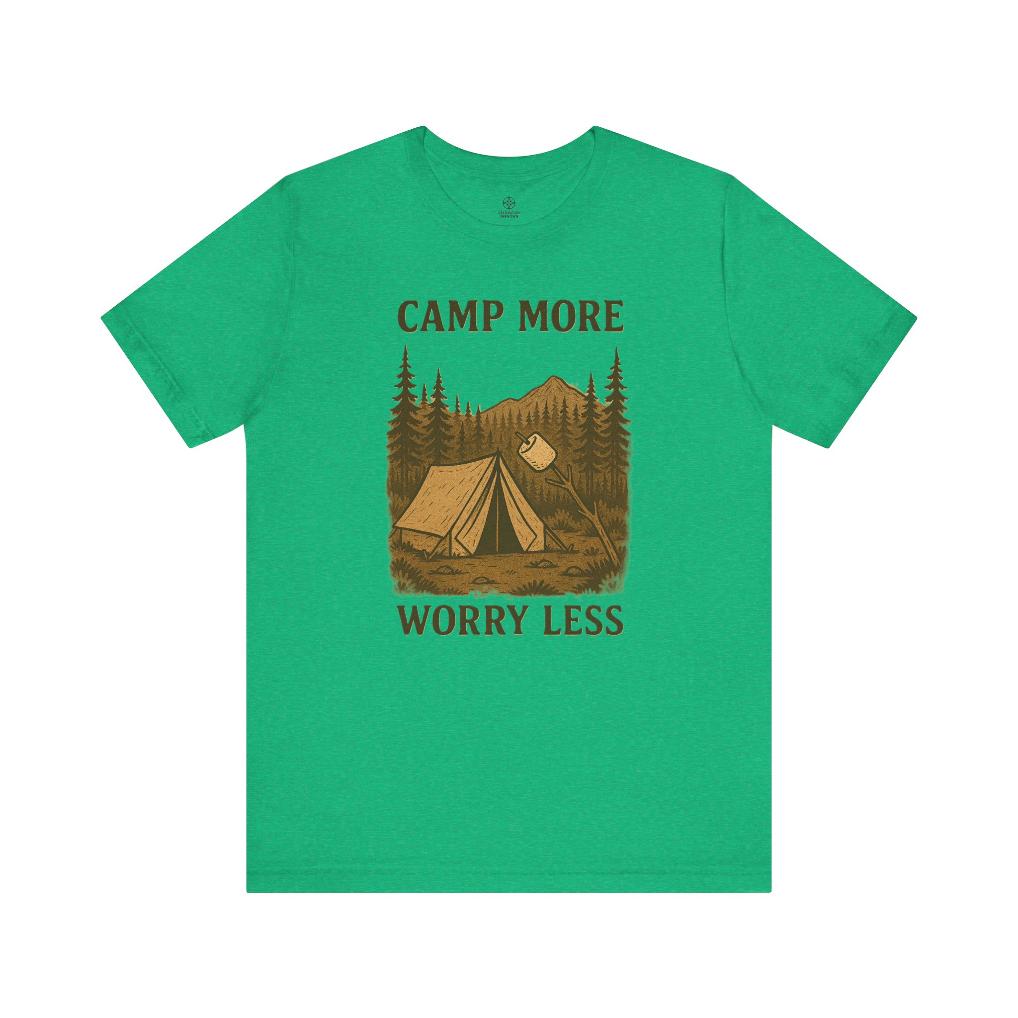 Adventure Inspired Tee - Camp More Worry Less - Destination Unknown - Image 49