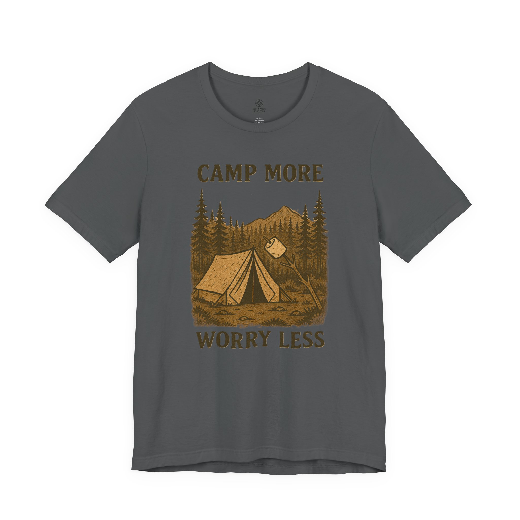 Adventure Inspired Tee - Camp More Worry Less - Destination Unknown - Image 83