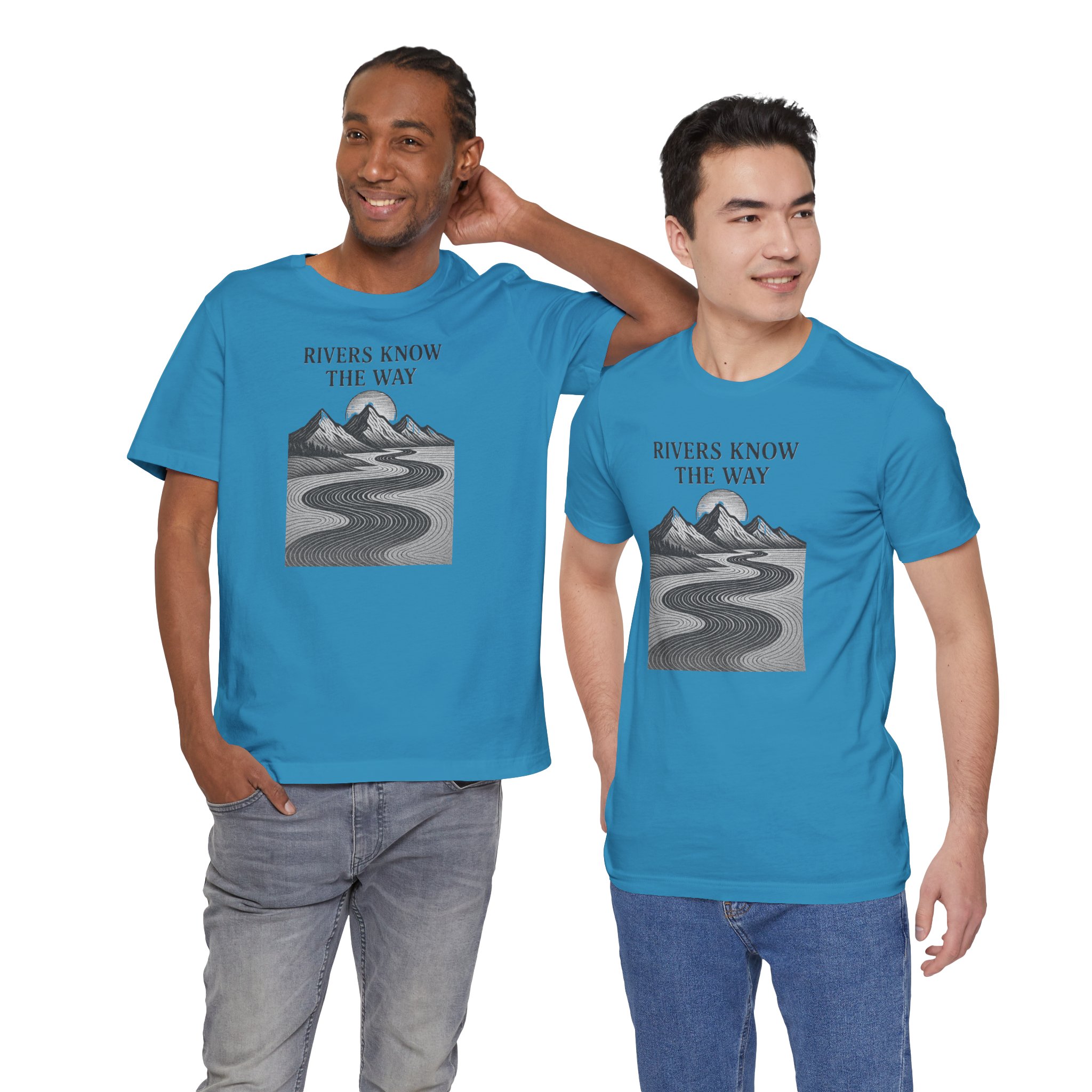 Adventure Inspired Tee - Rivers Know the Way - Destination Unknown - Image 56