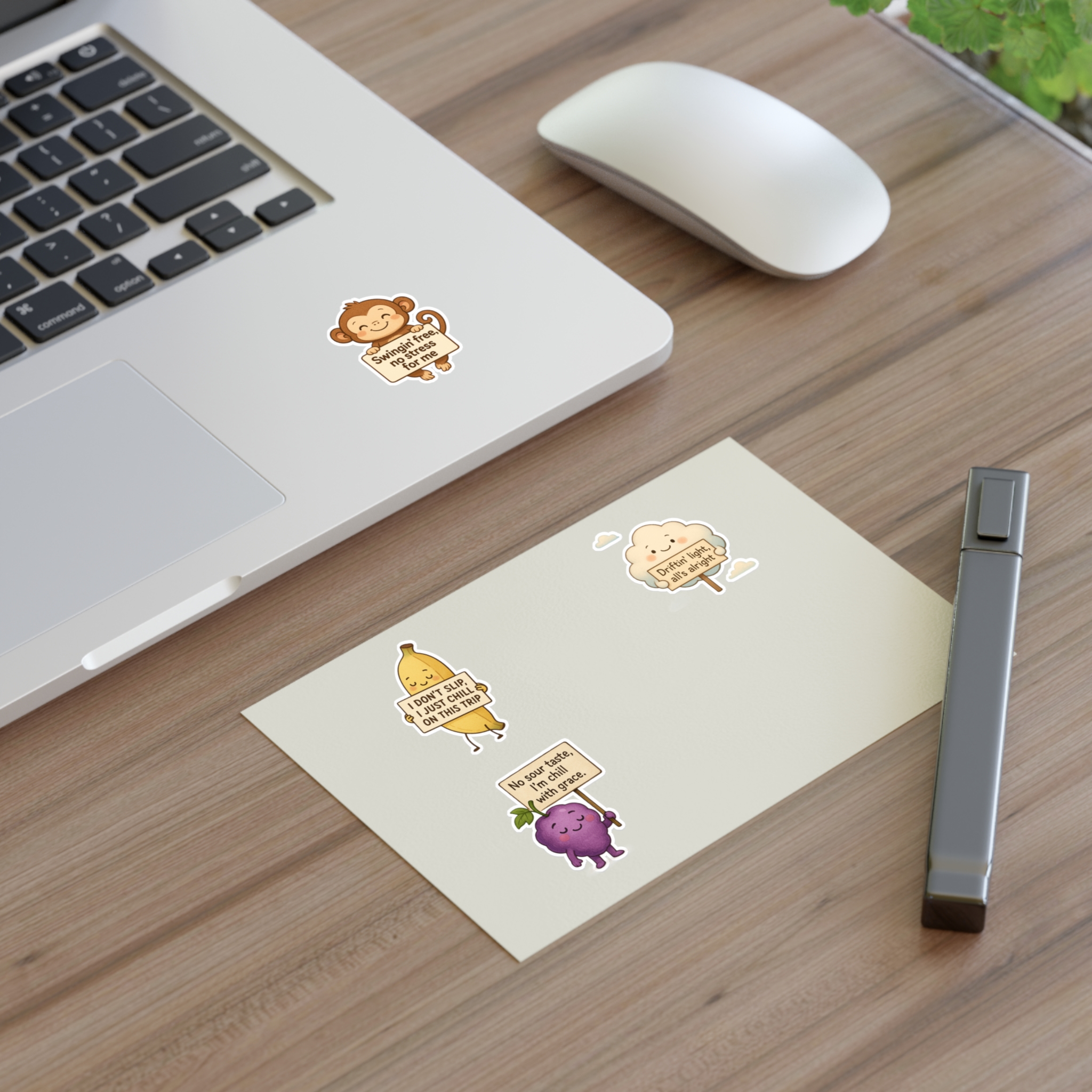 Sticker Sheets - Banana - Cloud - Grape - Monkey - Image 3