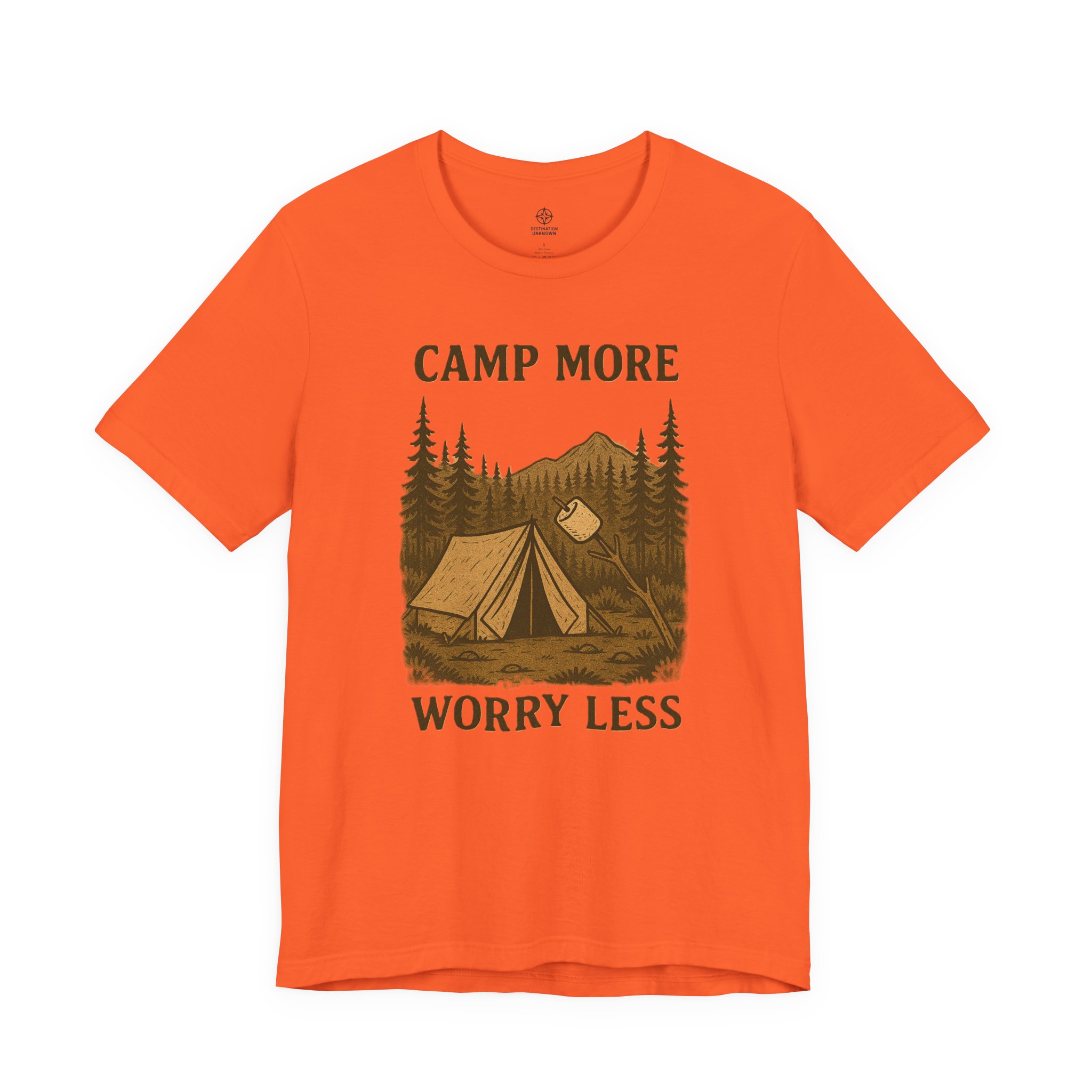 Adventure Inspired Tee - Camp More Worry Less - Destination Unknown - Image 27