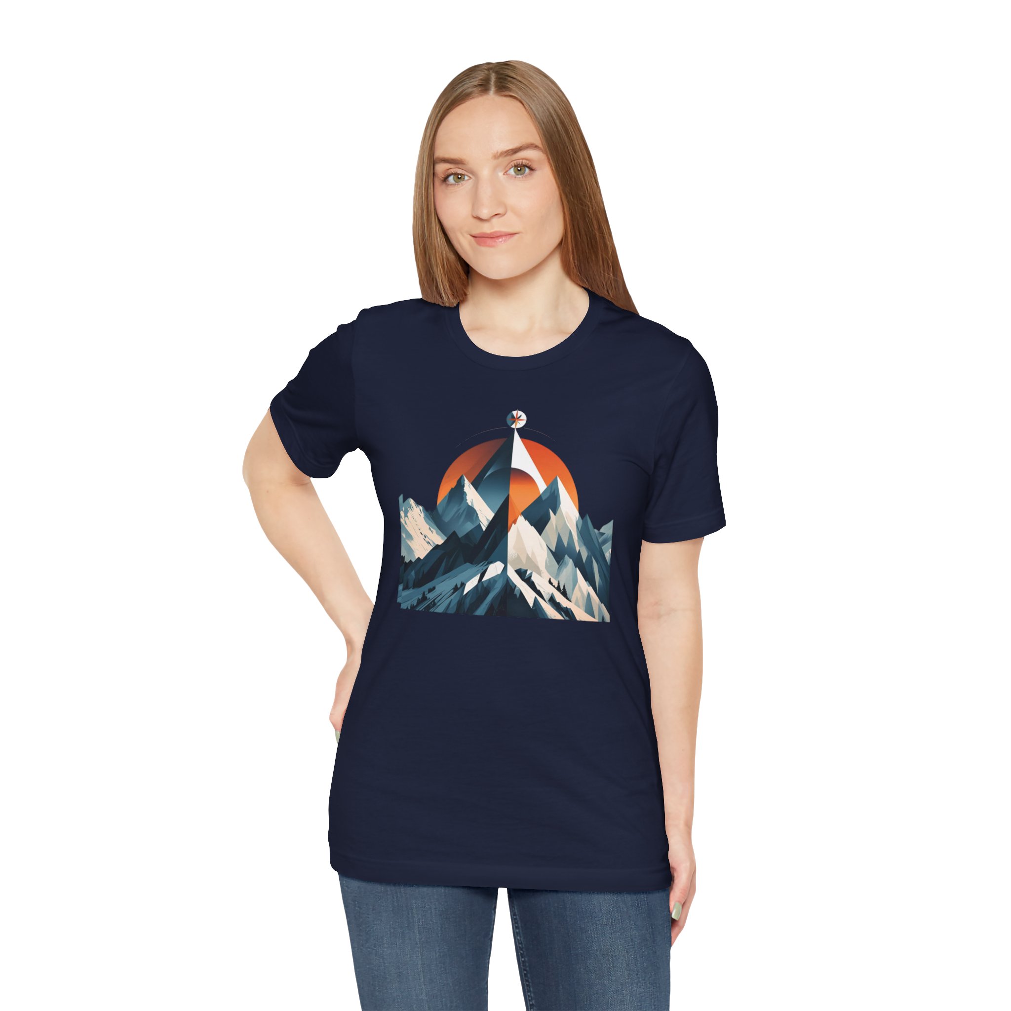 Mountain Compass Graphic Tee - Destination Unknown Tee - Image 70