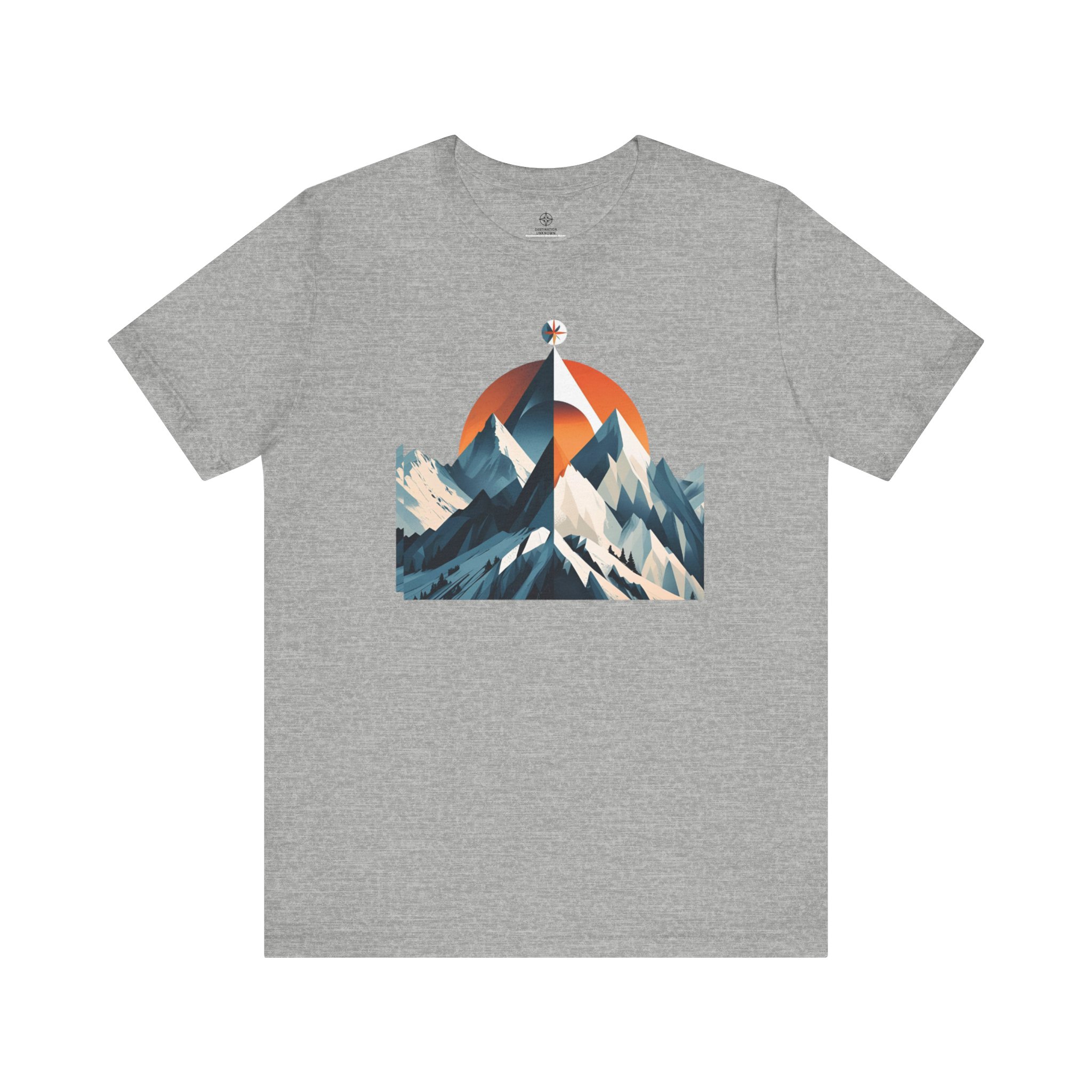 Mountain Compass Graphic Tee - Destination Unknown Tee - Image 2