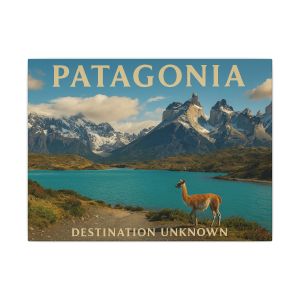 Patagonia Peaks - Wanderlust Landscape Canvas Art - Destination Unknown Series