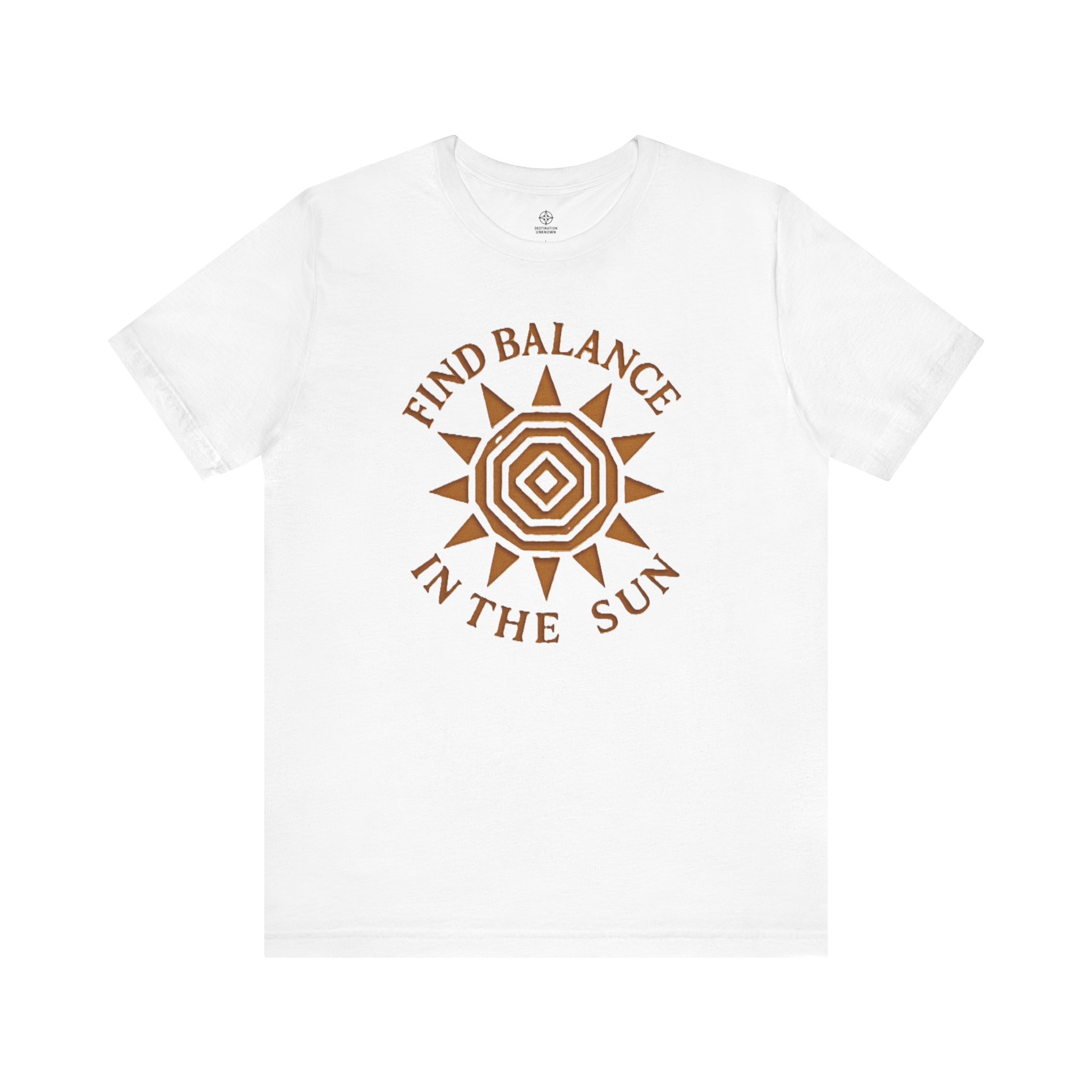 Adventure Inspired Tee - Find Balance In The Sun - Destination Unknown - Image 2