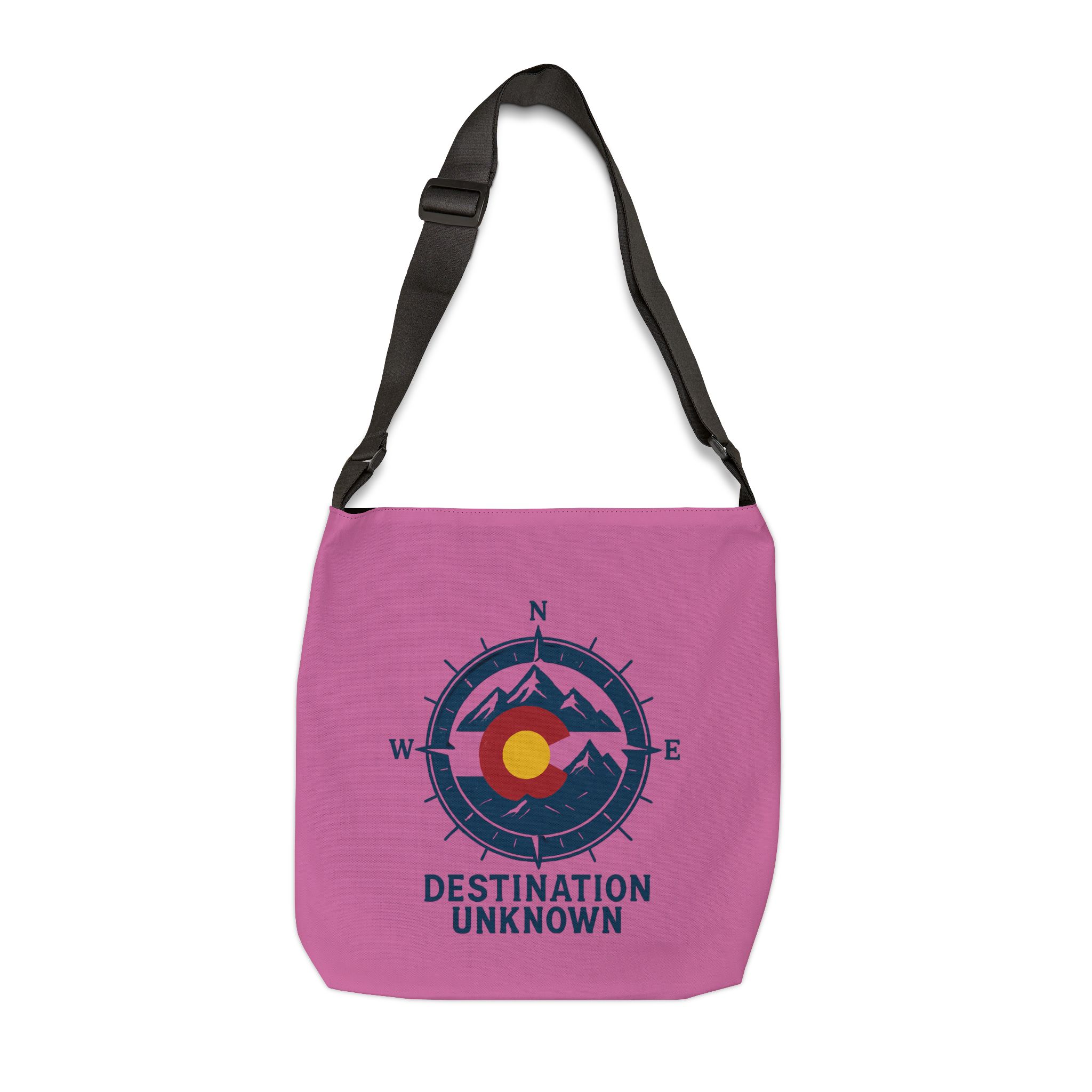 Destination Unknown - Pink Adventure Adjustable Tote Bag - Image 2