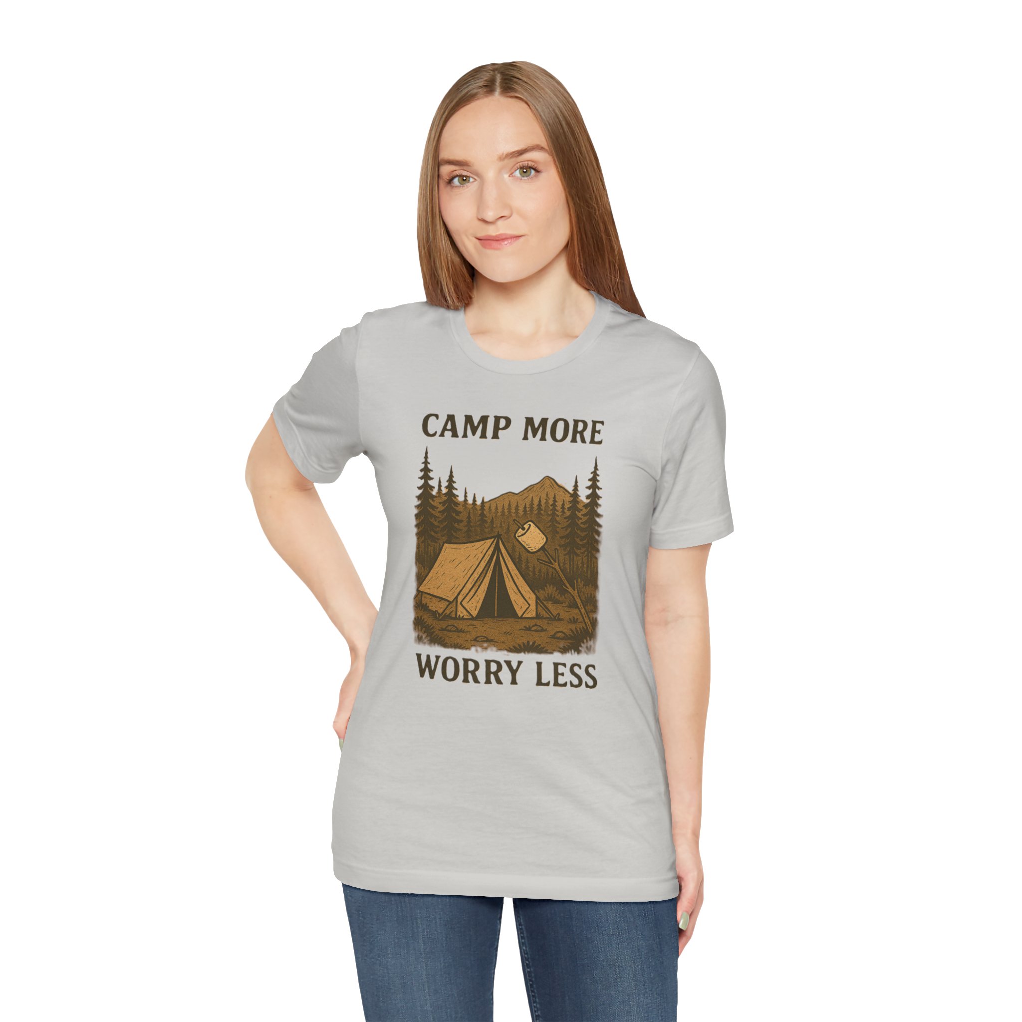 Adventure Inspired Tee - Camp More Worry Less - Destination Unknown