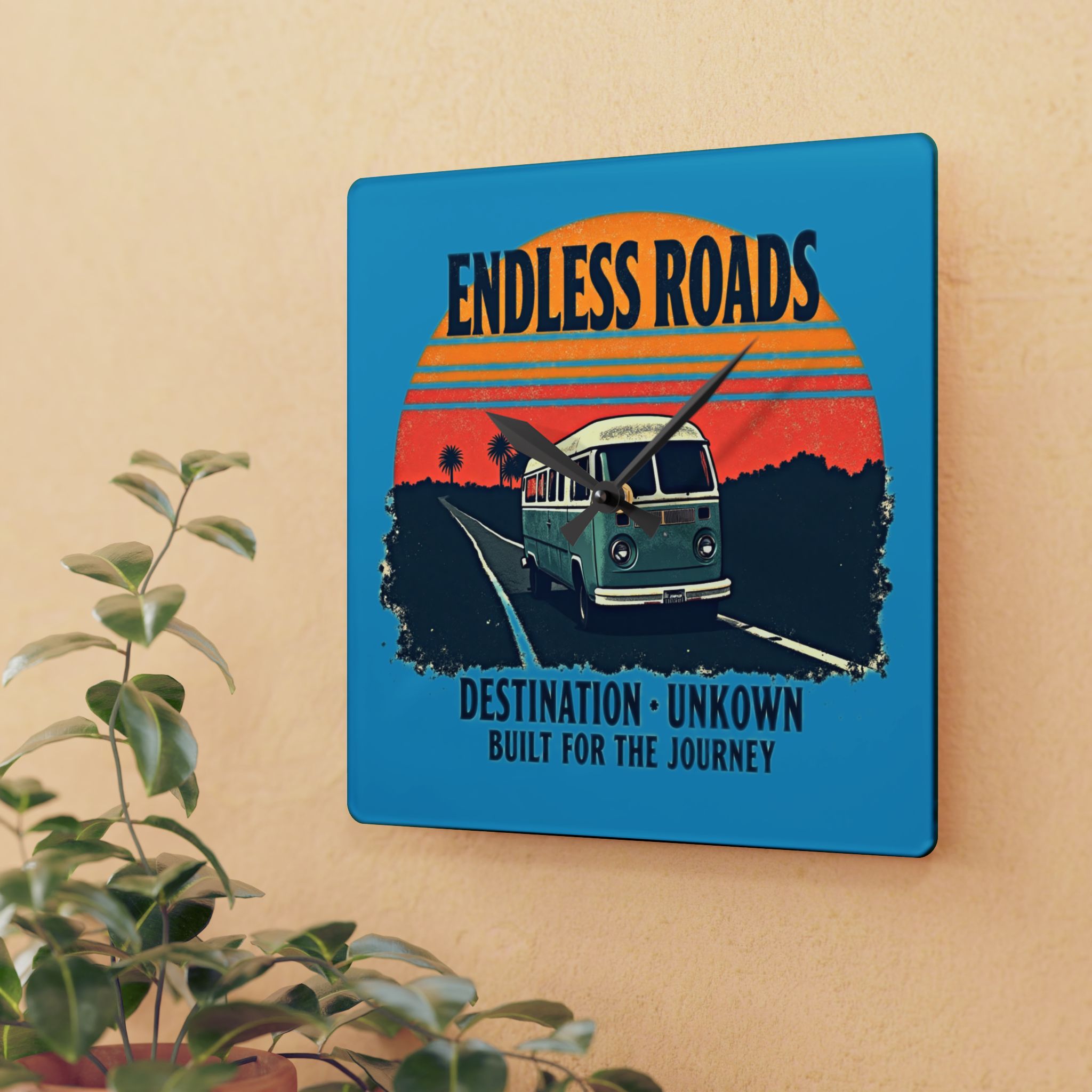 Endless Roads Acrylic Wall Clock - Lost Horizons Collection - Destination Unknown - Travel-Inspired Home Décor by Taigh Ryan Co - Image 7
