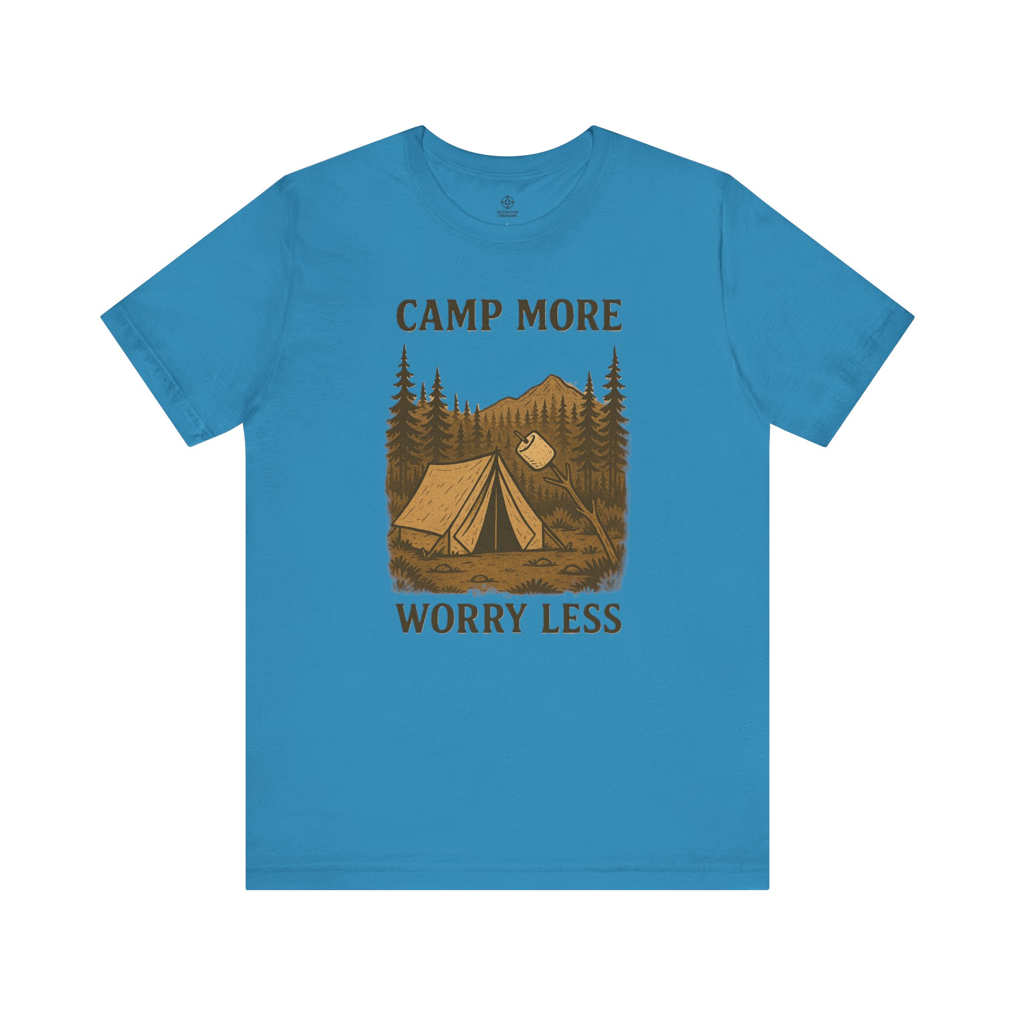 Adventure Inspired Tee - Camp More Worry Less - Destination Unknown - Image 57