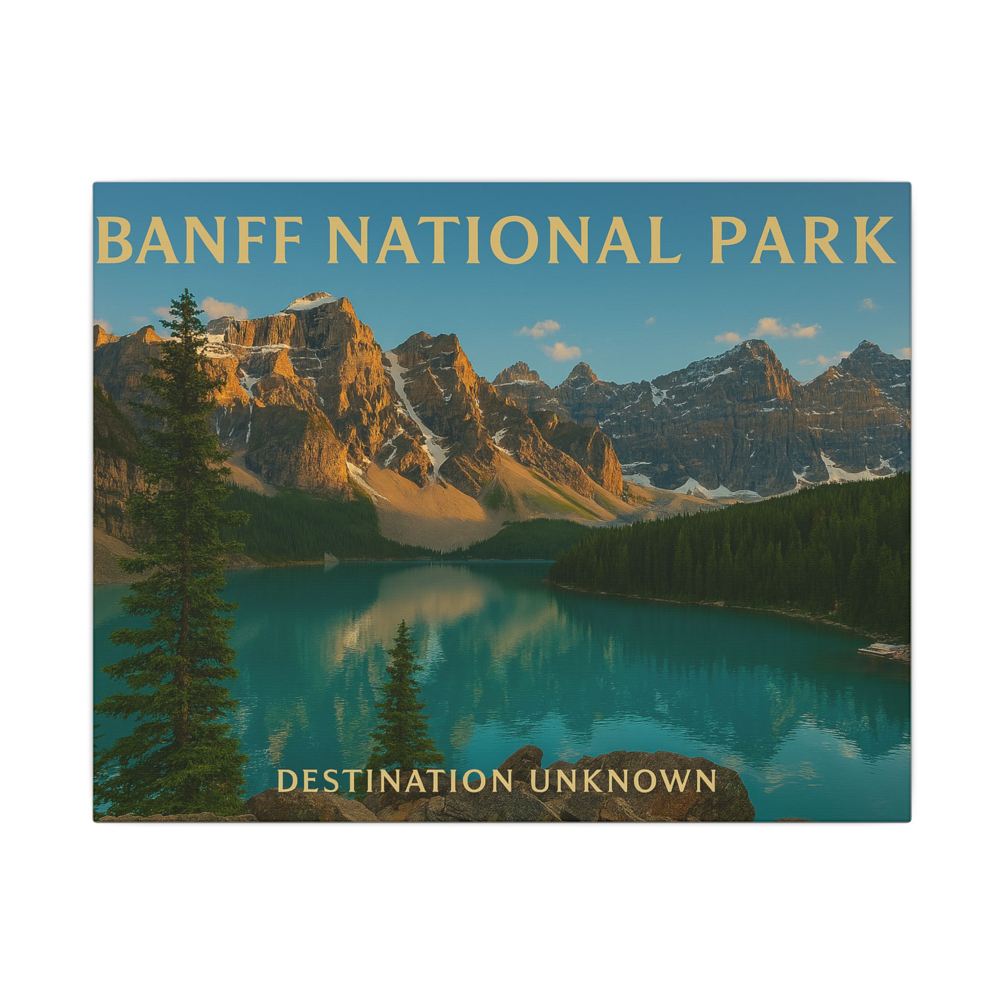 Reflections of Banff - Alpine Serenity Canvas Art - Wanderlust Landscapes Series - Image 5