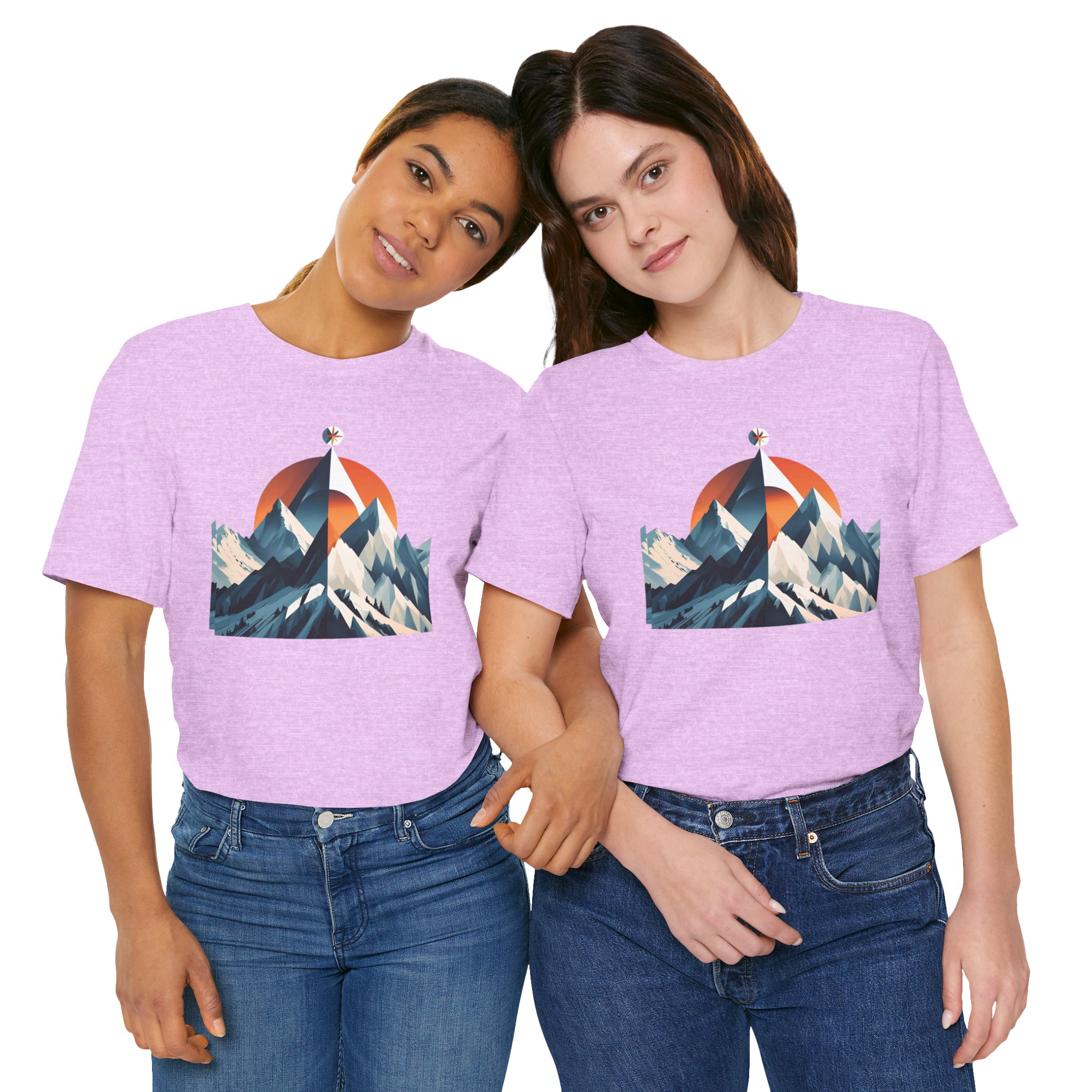 Mountain Compass Graphic Tee - Destination Unknown Tee - Image 80