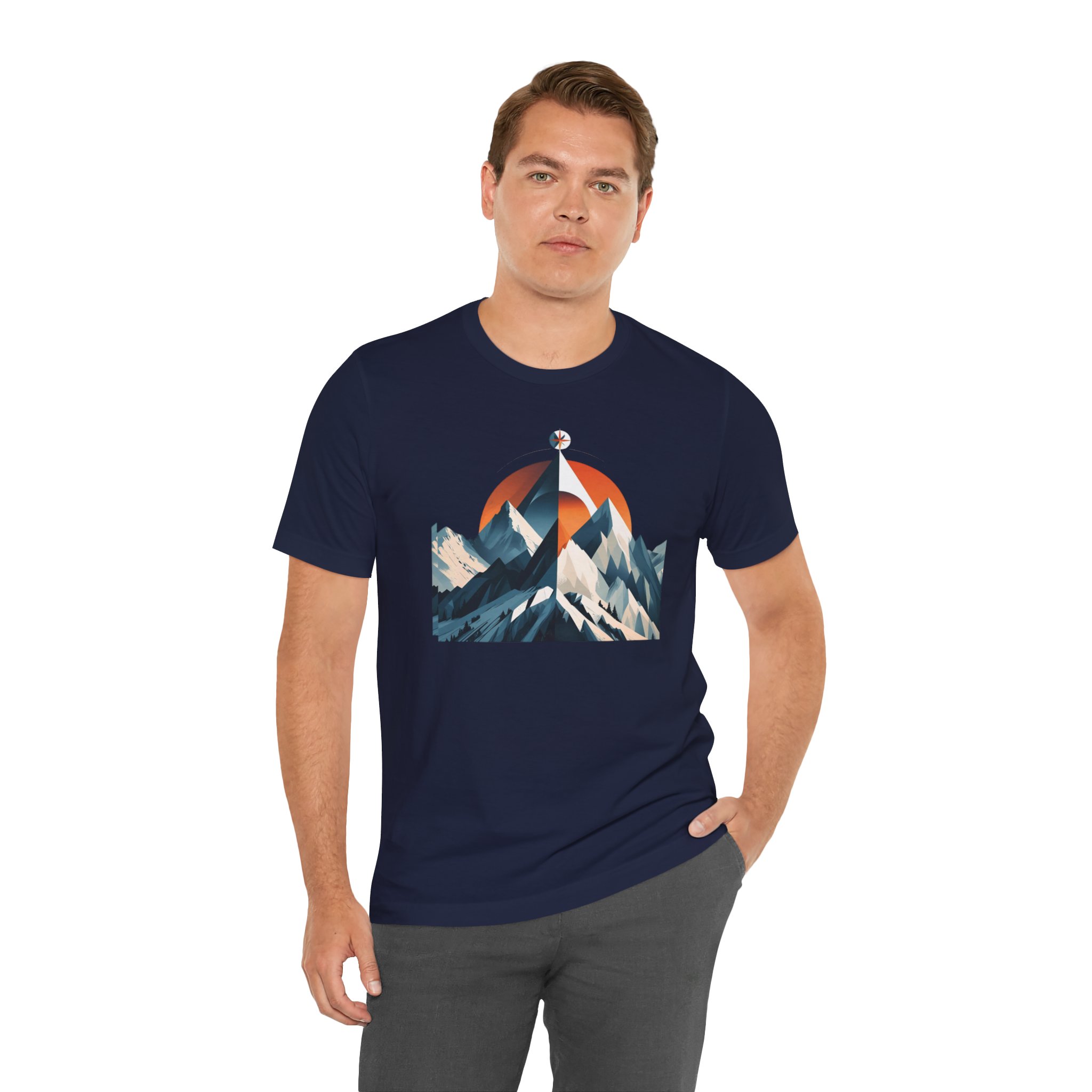 Mountain Compass Graphic Tee - Destination Unknown Tee - Image 71