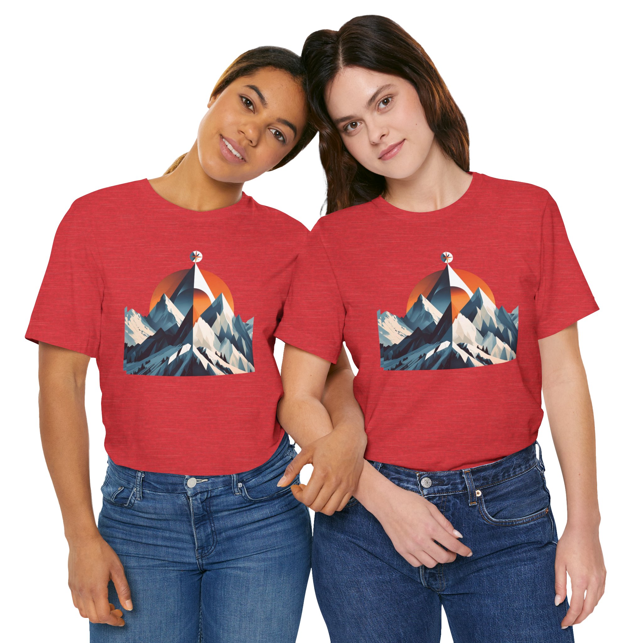 Mountain Compass Graphic Tee - Destination Unknown Tee - Image 96