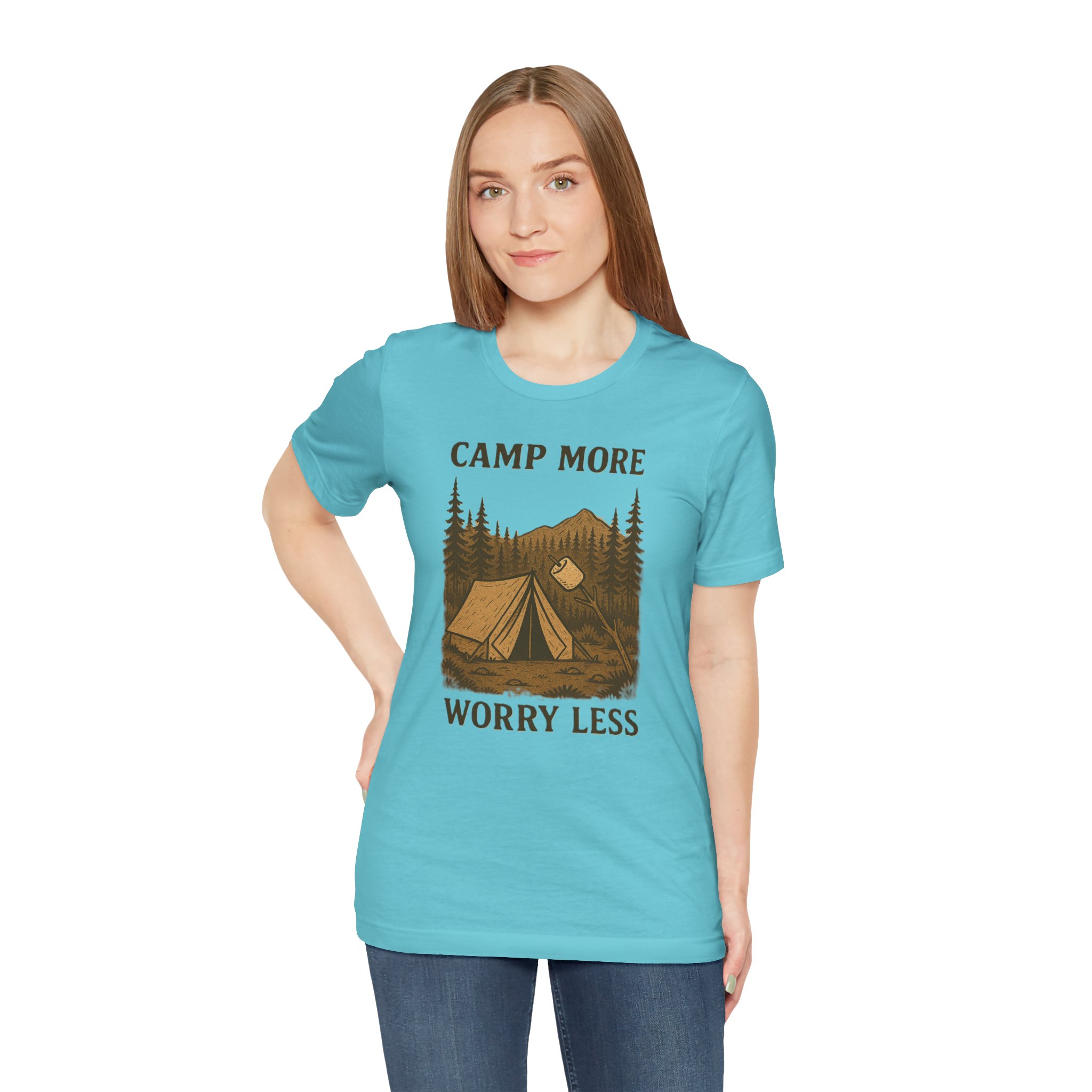 Adventure Inspired Tee - Camp More Worry Less - Destination Unknown - Image 70