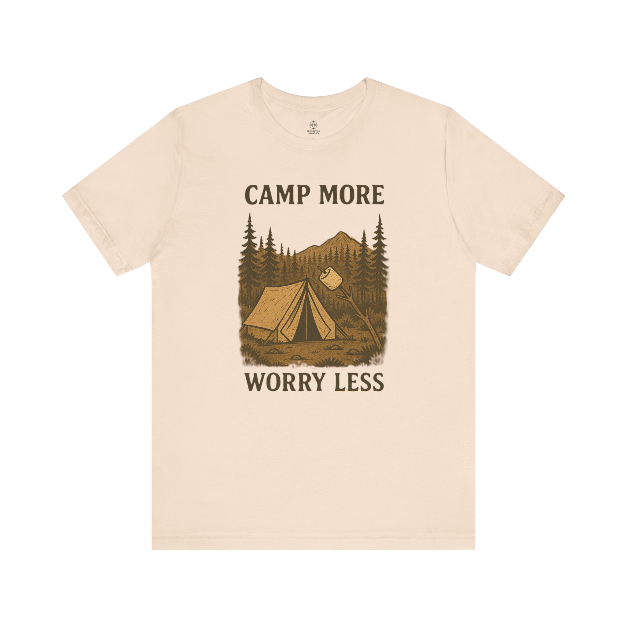 Adventure Inspired Tee - Camp More Worry Less - Destination Unknown - Image 33