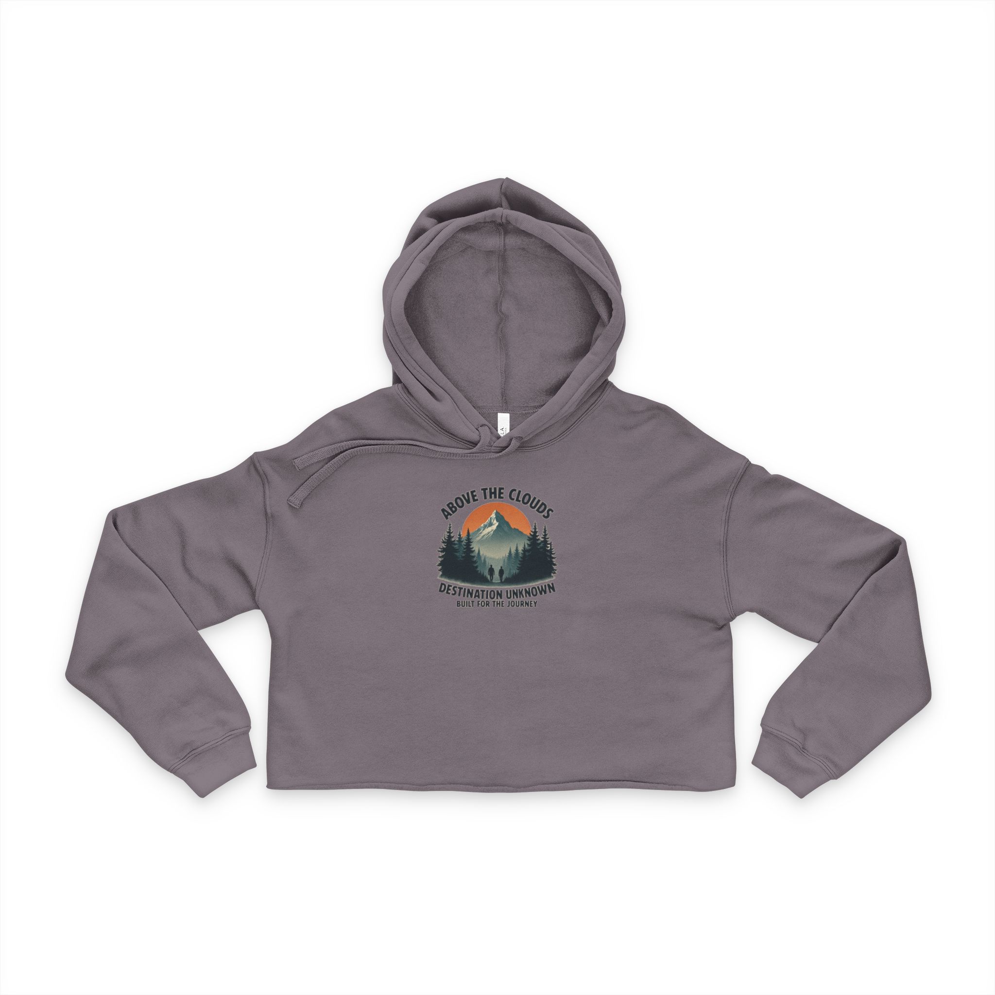 Above the Clouds Cropped Hoodie - Lost Horizons Collection - Destination Unknown - Image 2