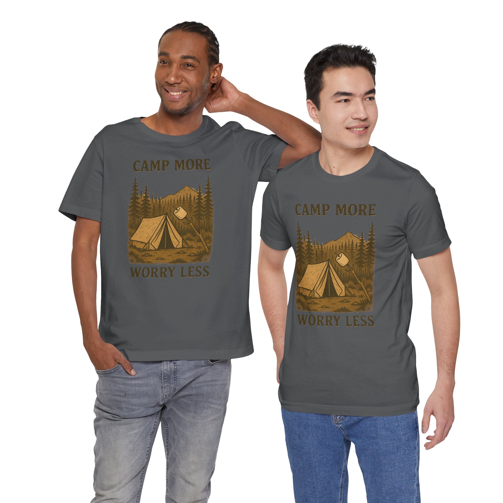 Adventure Inspired Tee - Camp More Worry Less - Destination Unknown - Image 88