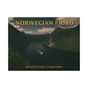 Norwegian Fjord Canvas Print- Wanderlust Landscapes Series - Destination Unknown