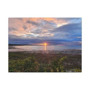 Color Landscape Canvas Print - Wilderness, MI Sunset