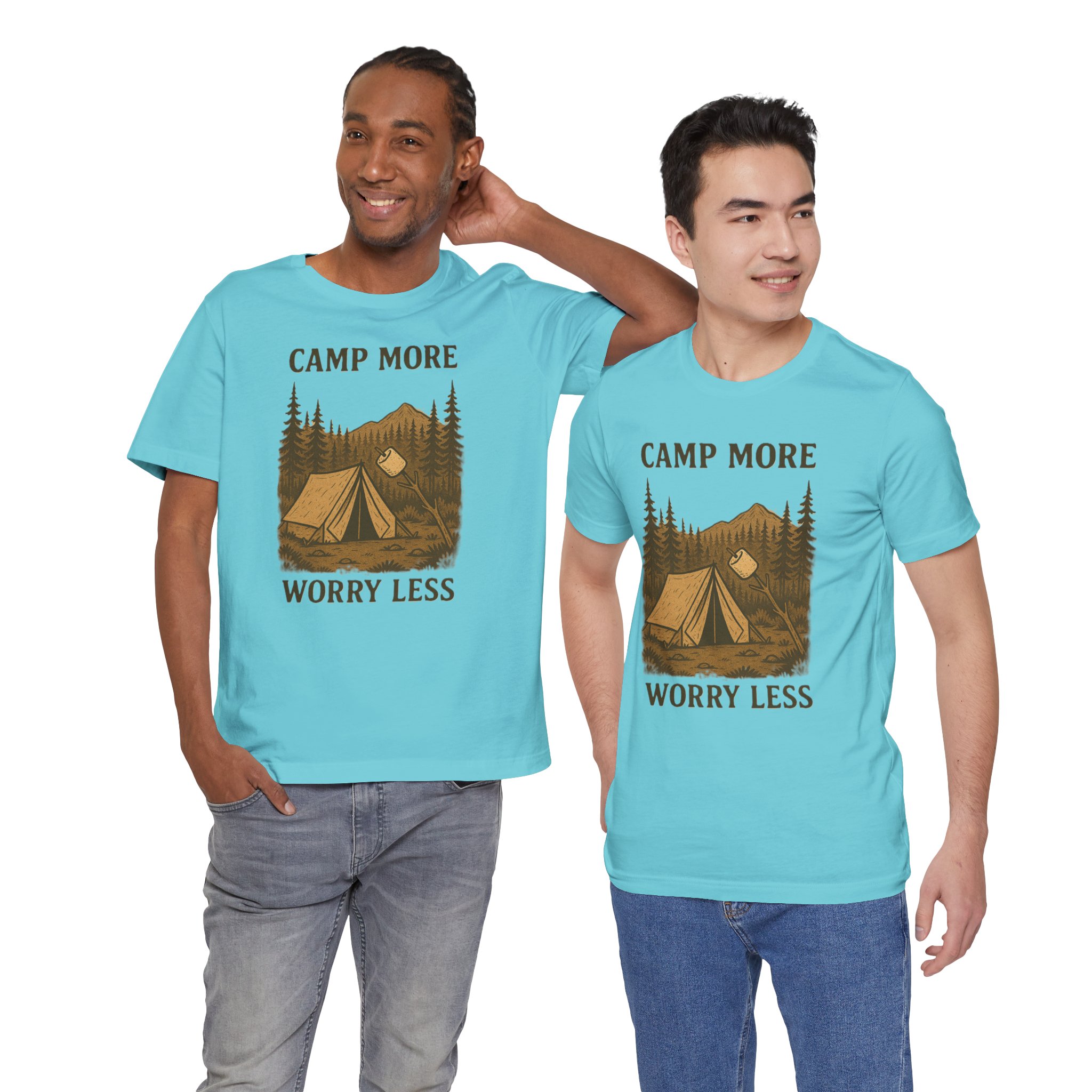 Adventure Inspired Tee - Camp More Worry Less - Destination Unknown - Image 72