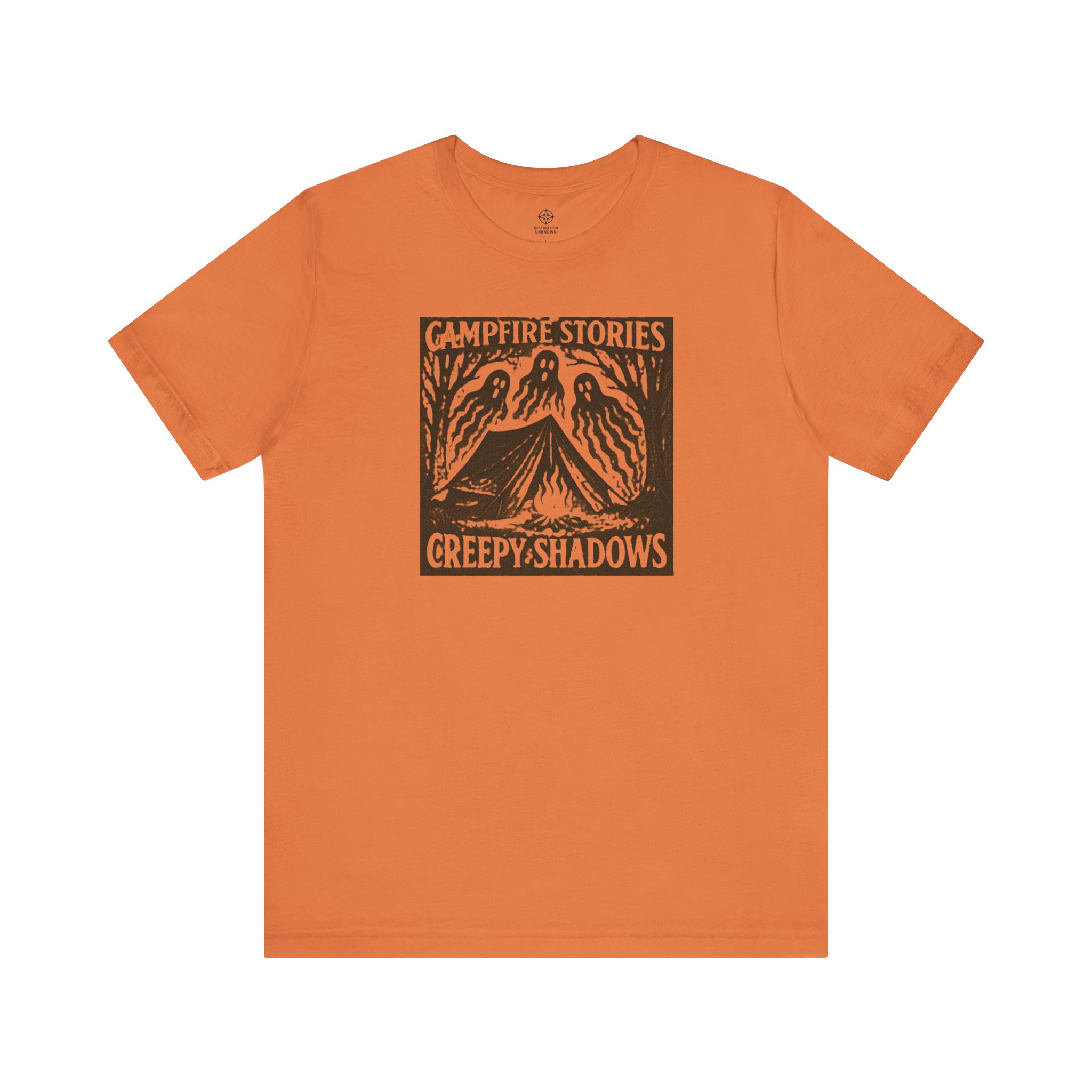 Halloween Graphic Tee Adventure - Campfire Stories Creepy Shadows - Destination Unknown - Image 2