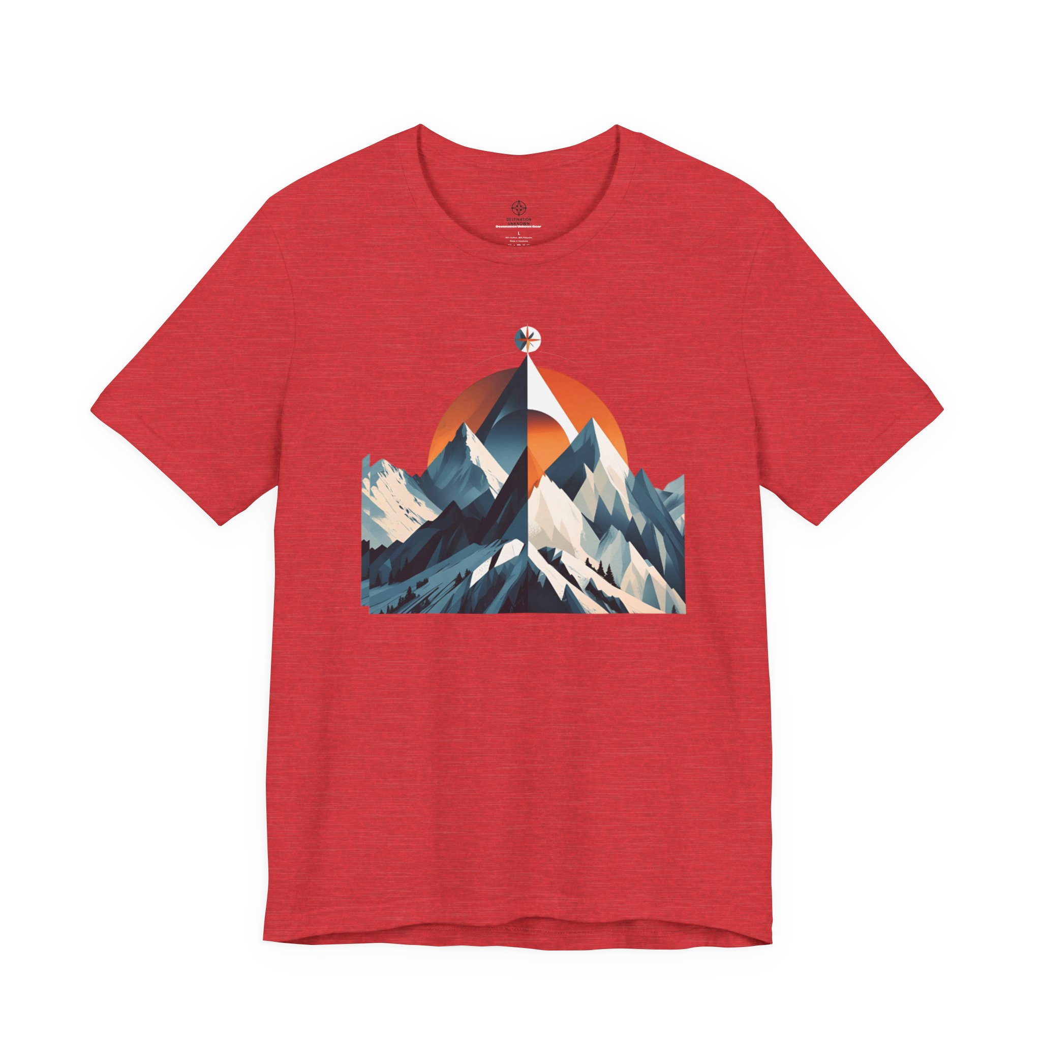 Mountain Compass Graphic Tee - Destination Unknown Tee - Image 91