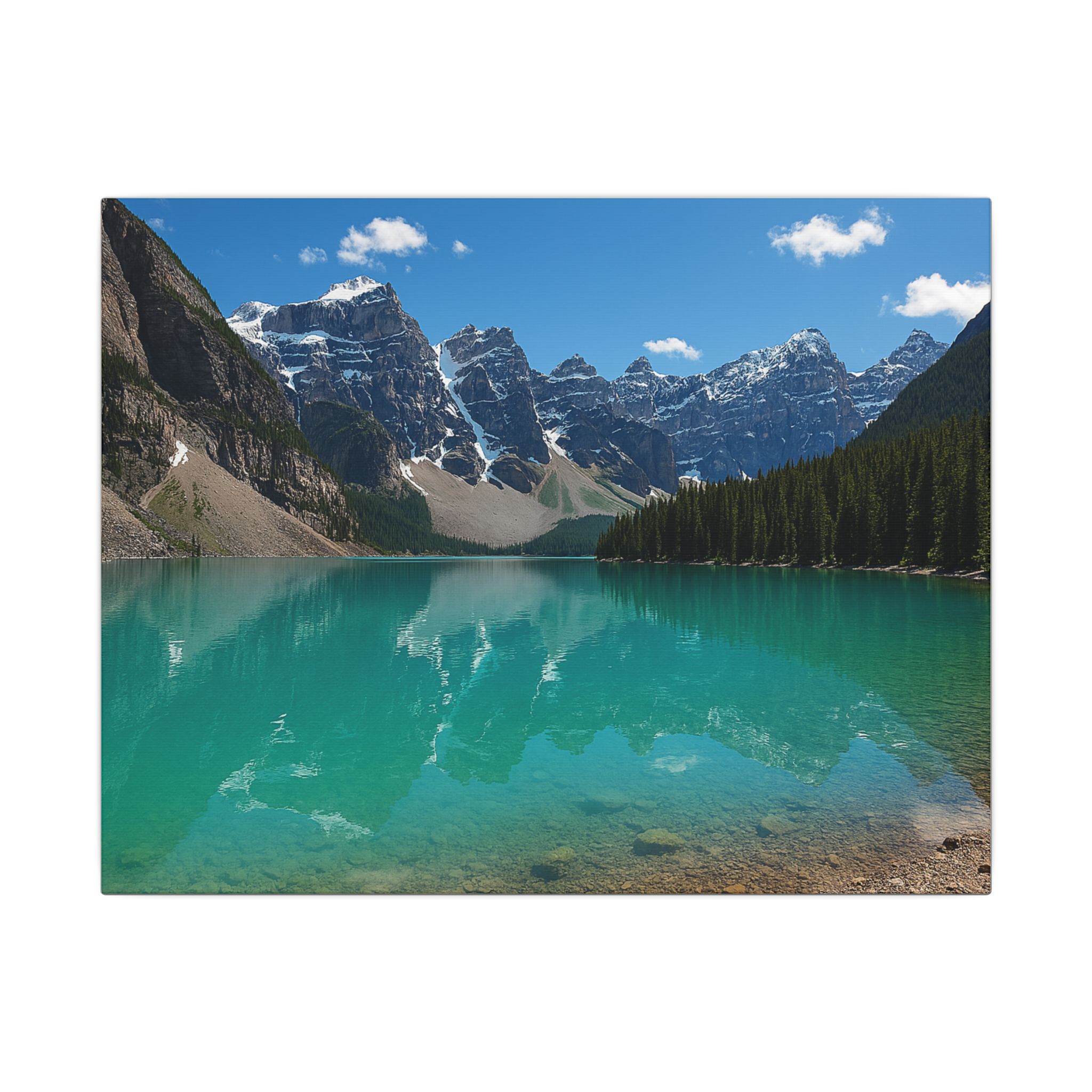 Color Landscape Canvas Print - Rocky Mountain National Park Mountain Lake - Image 5