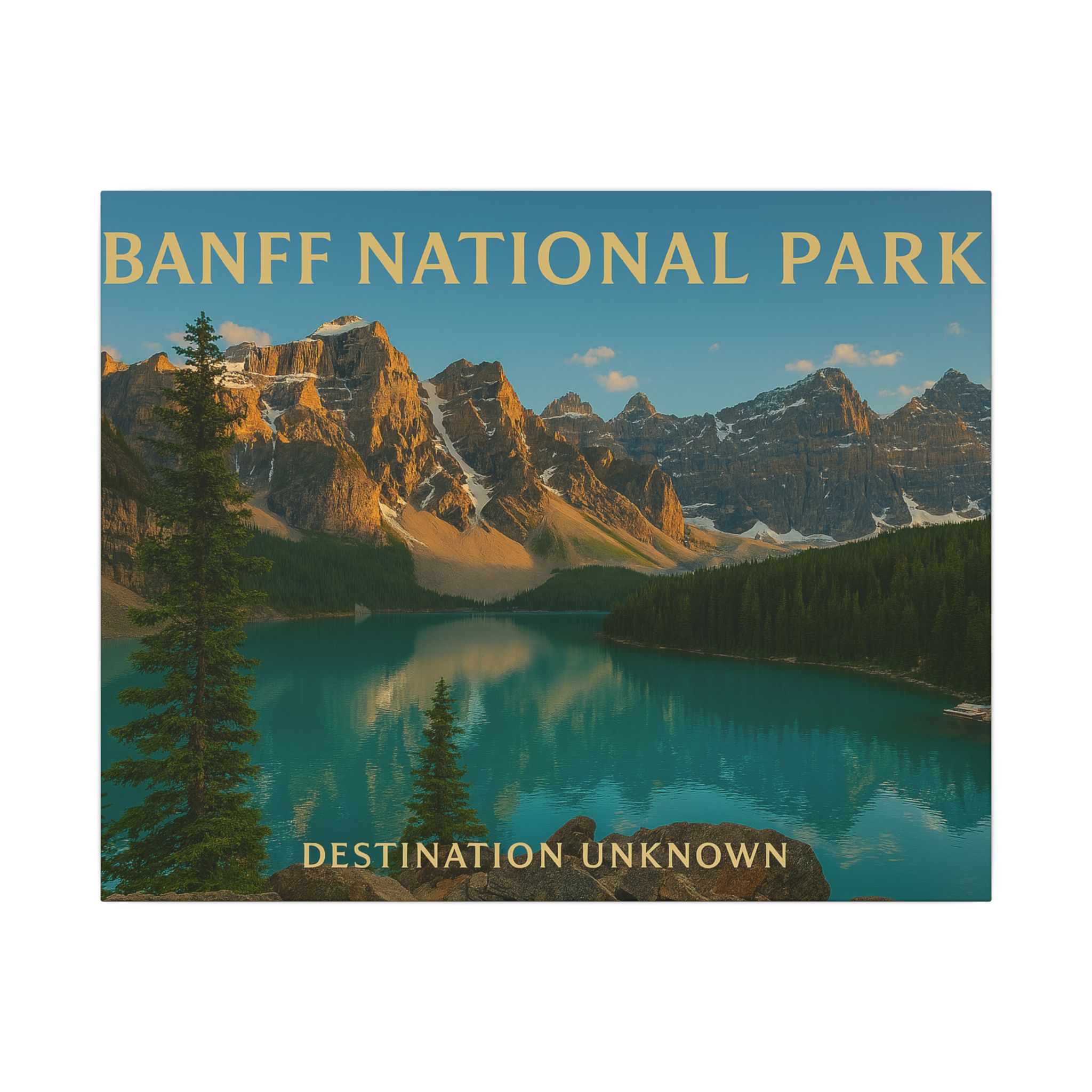 Reflections of Banff - Alpine Serenity Canvas Art - Wanderlust Landscapes Series - Image 9