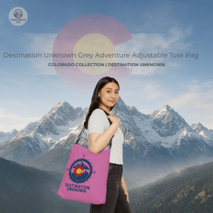 Destination Unknown - Pink Adventure Adjustable Tote Bag