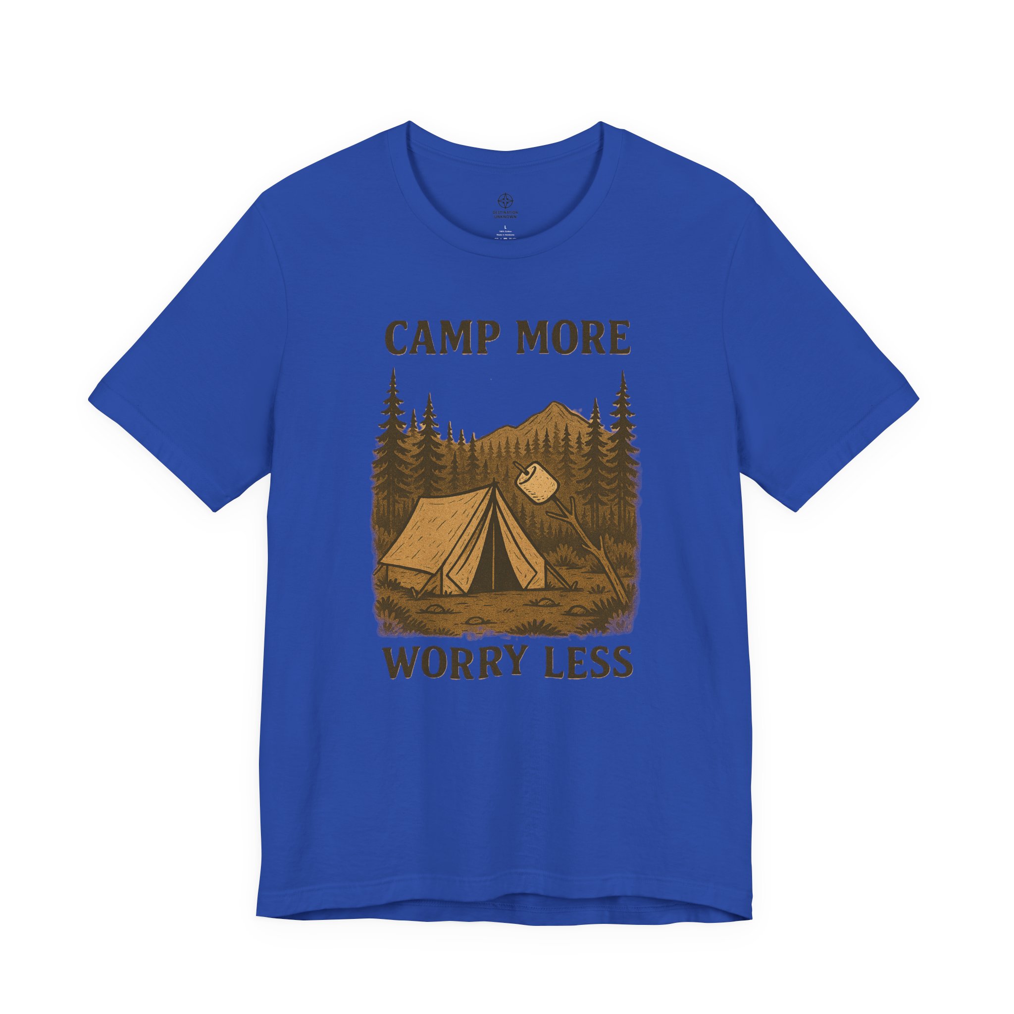 Adventure Inspired Tee - Camp More Worry Less - Destination Unknown - Image 75