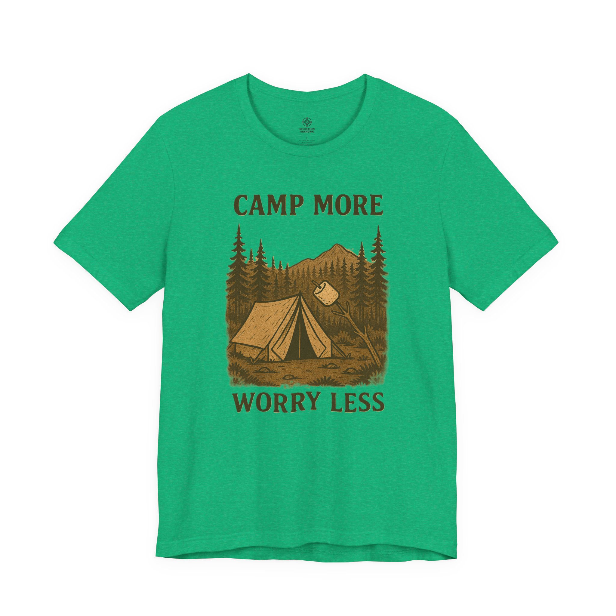 Adventure Inspired Tee - Camp More Worry Less - Destination Unknown - Image 51