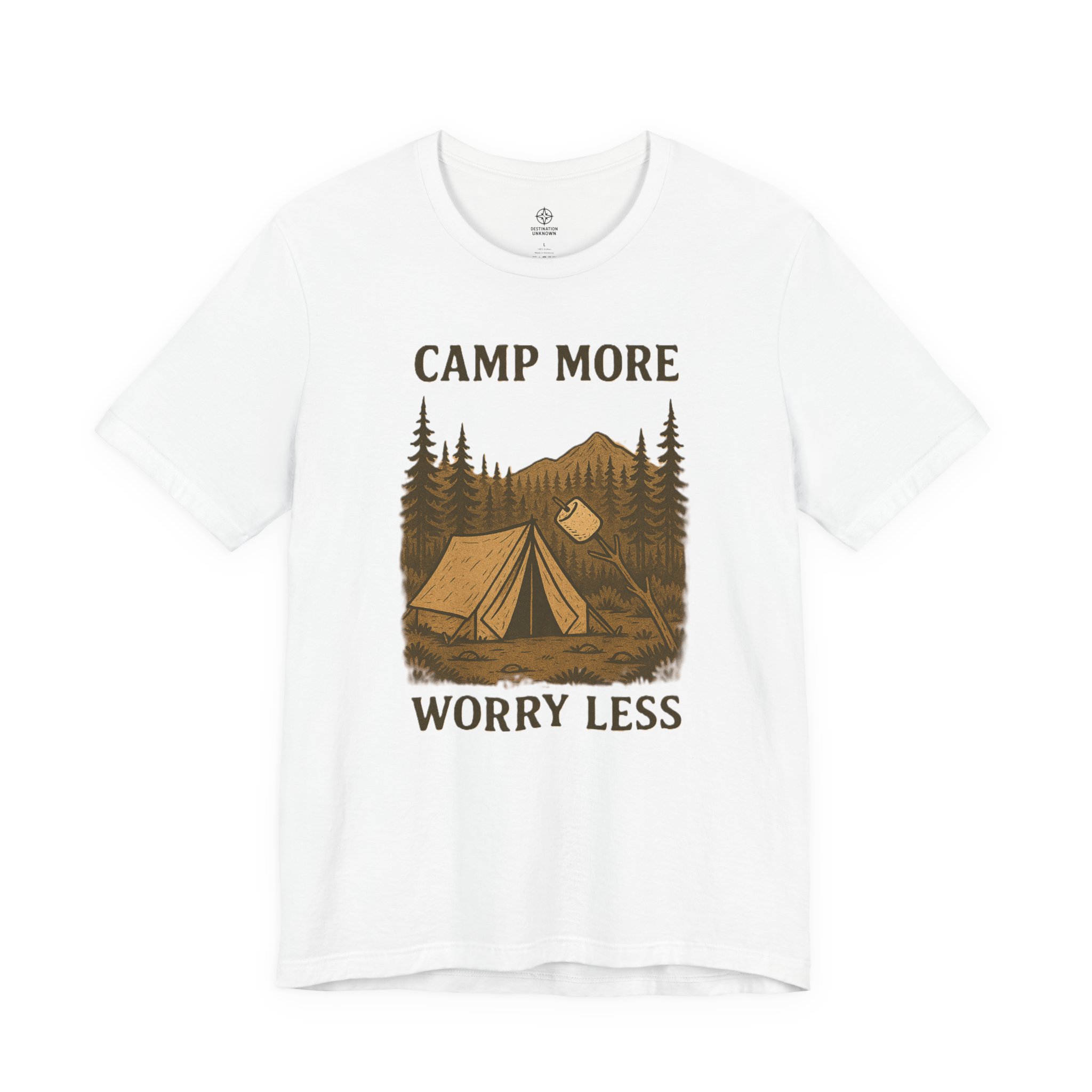 Adventure Inspired Tee - Camp More Worry Less - Destination Unknown - Image 11