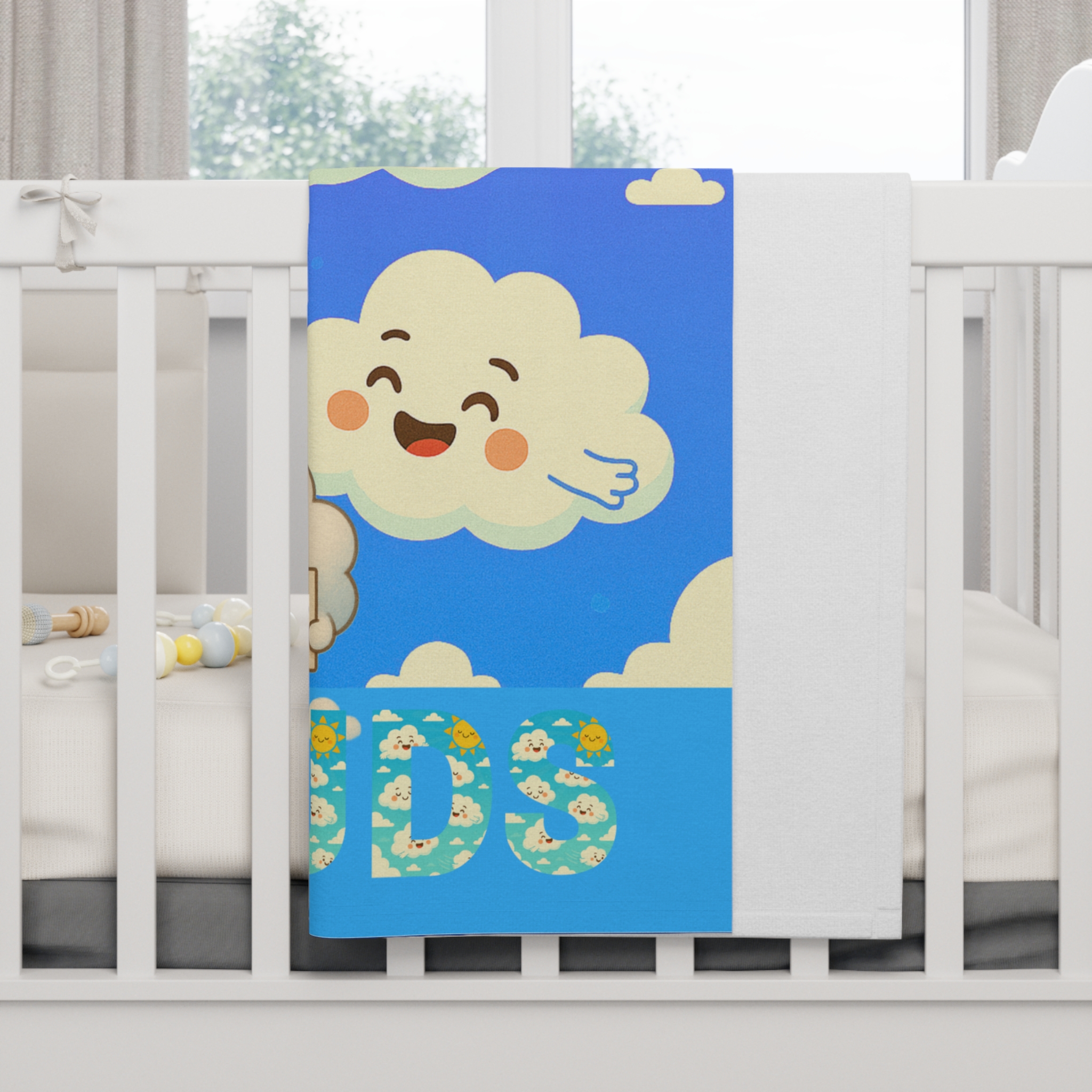 Driftin Light Baby Blanket - All is Alright - Cloud Design - Soft Fleece Baby Blanket - Image 4
