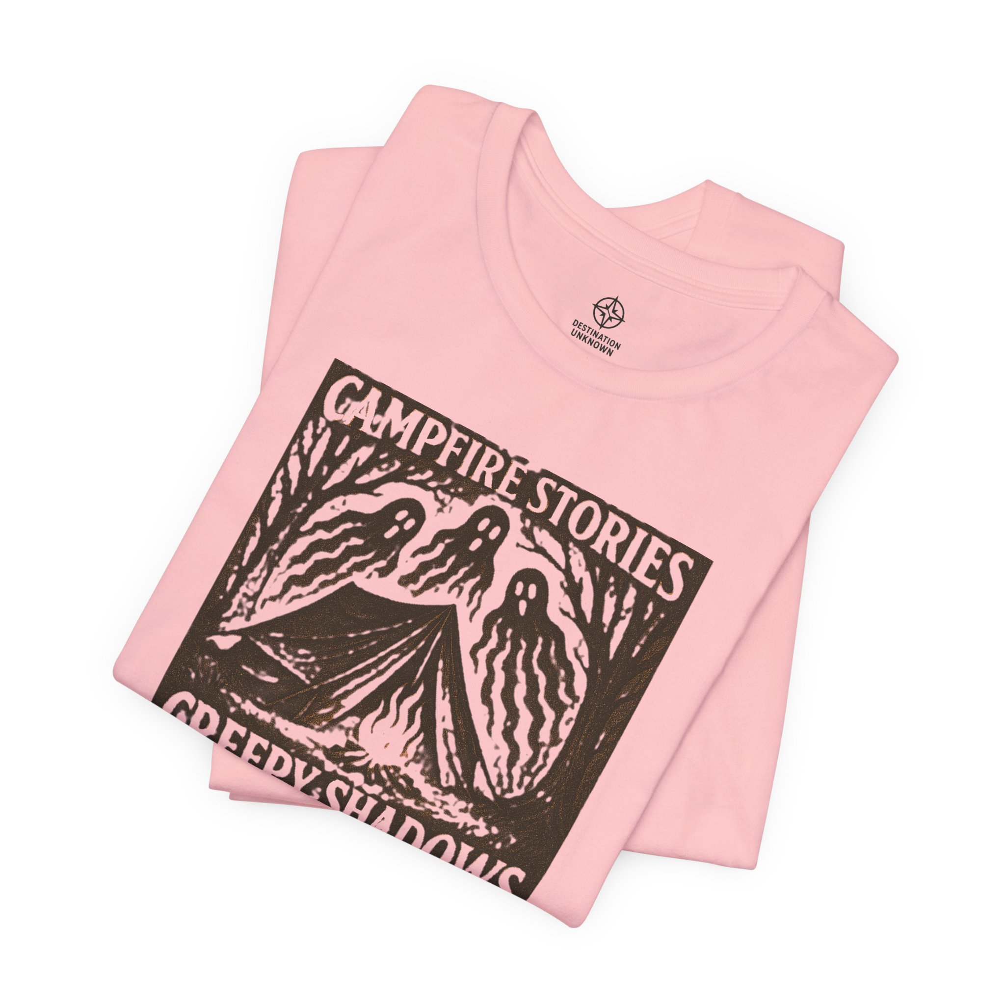Halloween Graphic Tee Adventure - Campfire Stories Creepy Shadows - Destination Unknown - Image 59