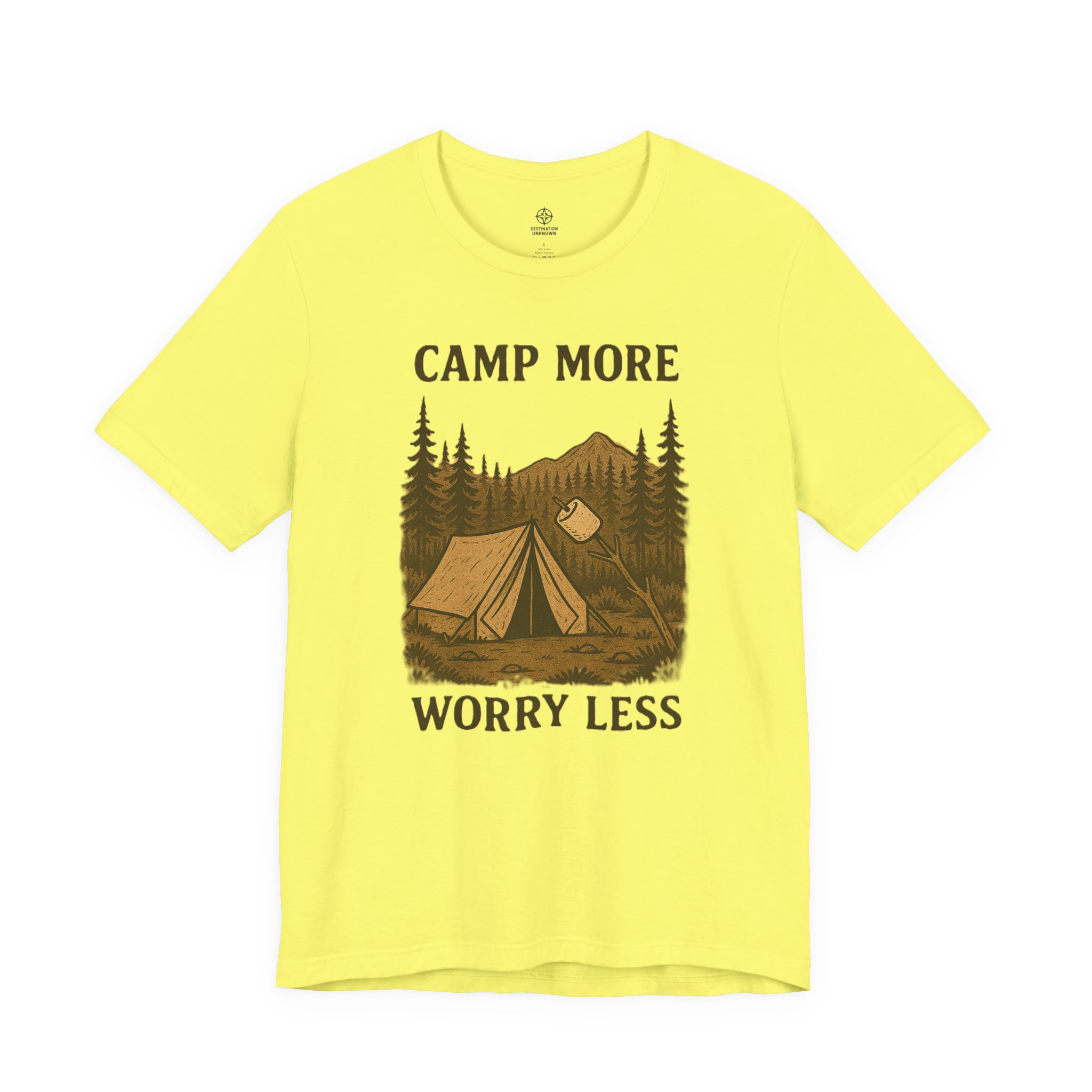 Adventure Inspired Tee - Camp More Worry Less - Destination Unknown - Image 43