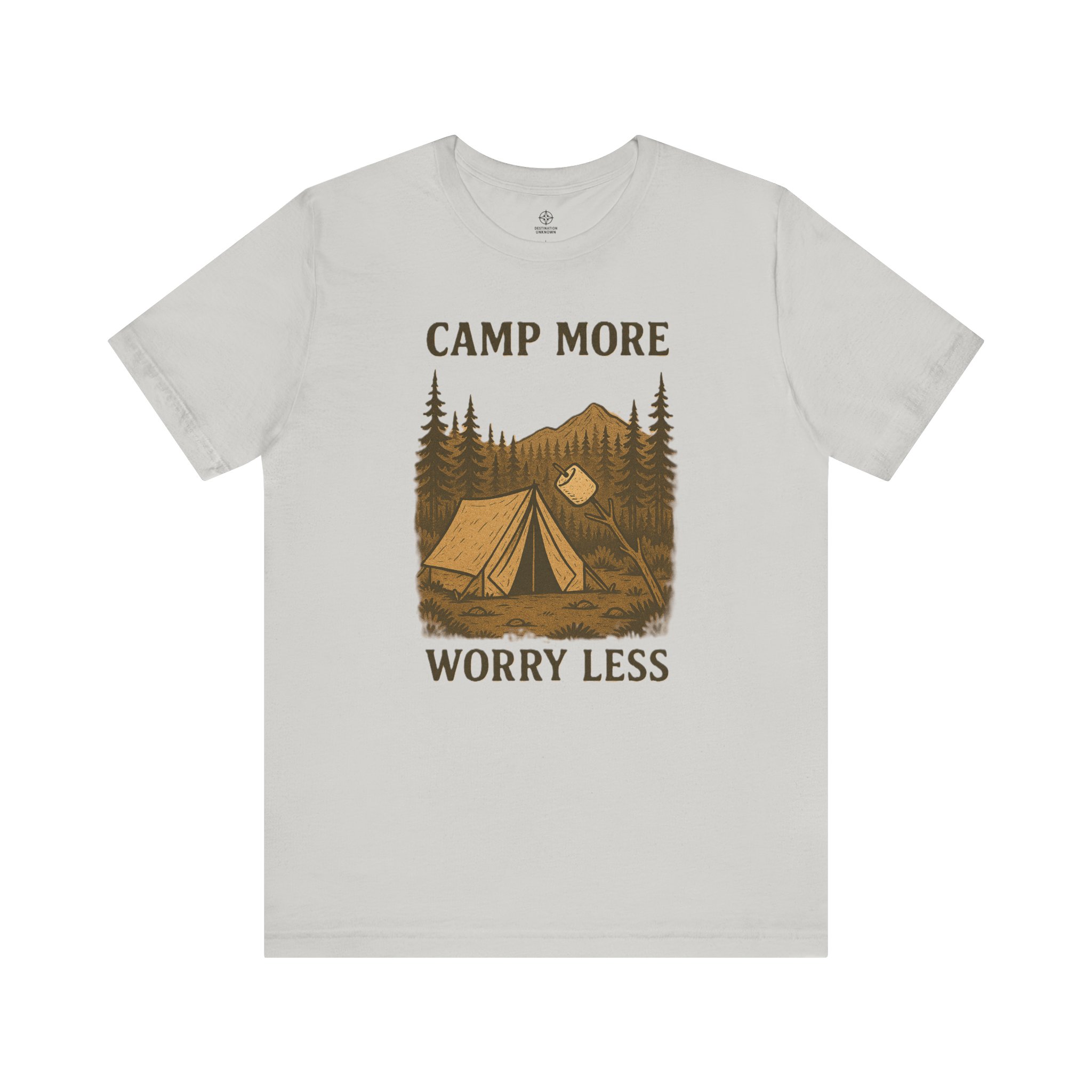 Adventure Inspired Tee - Camp More Worry Less - Destination Unknown - Image 2