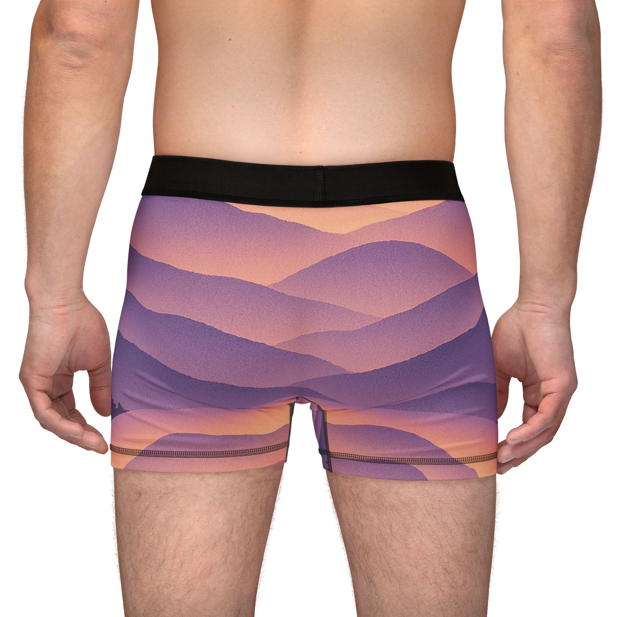 Misty Mountain Sunrise - Mens All-Over Print Boxers - Destination Unknown - Image 6