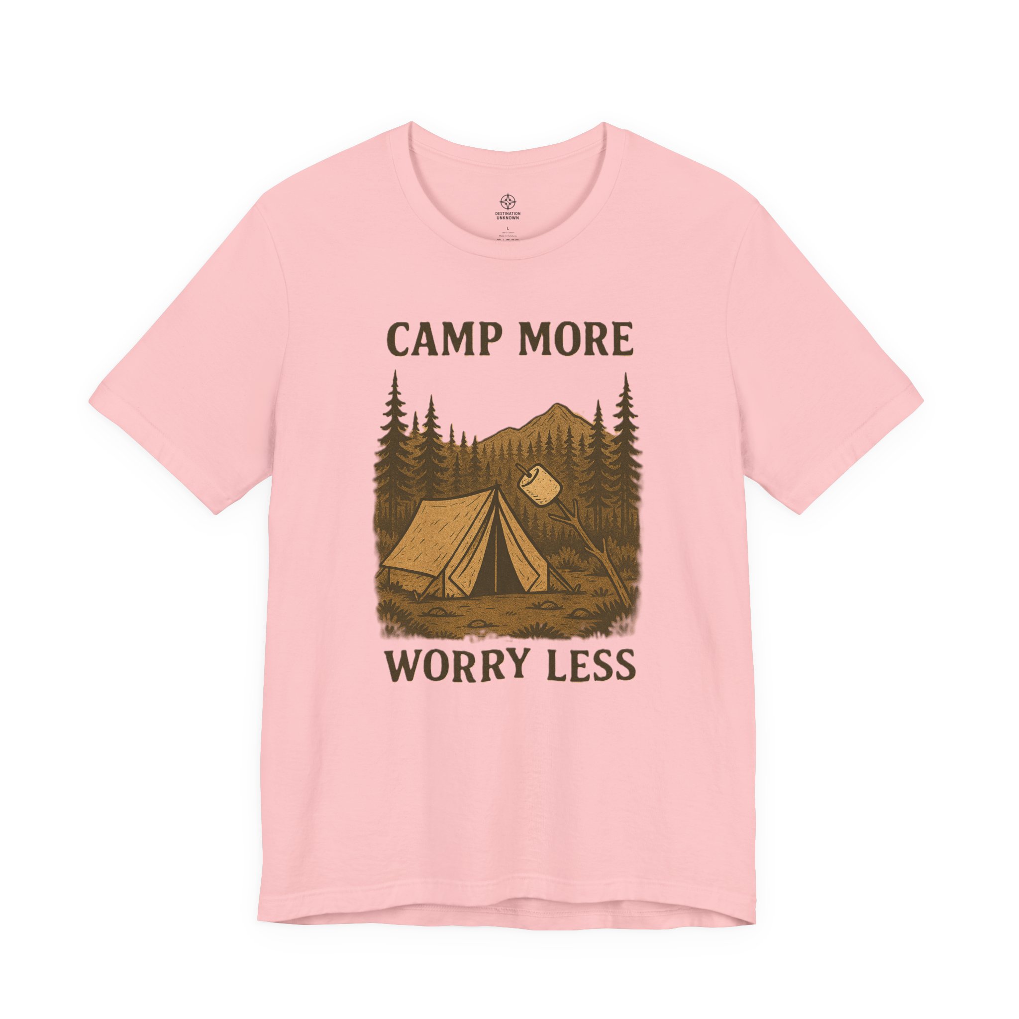Adventure Inspired Tee - Camp More Worry Less - Destination Unknown - Image 99