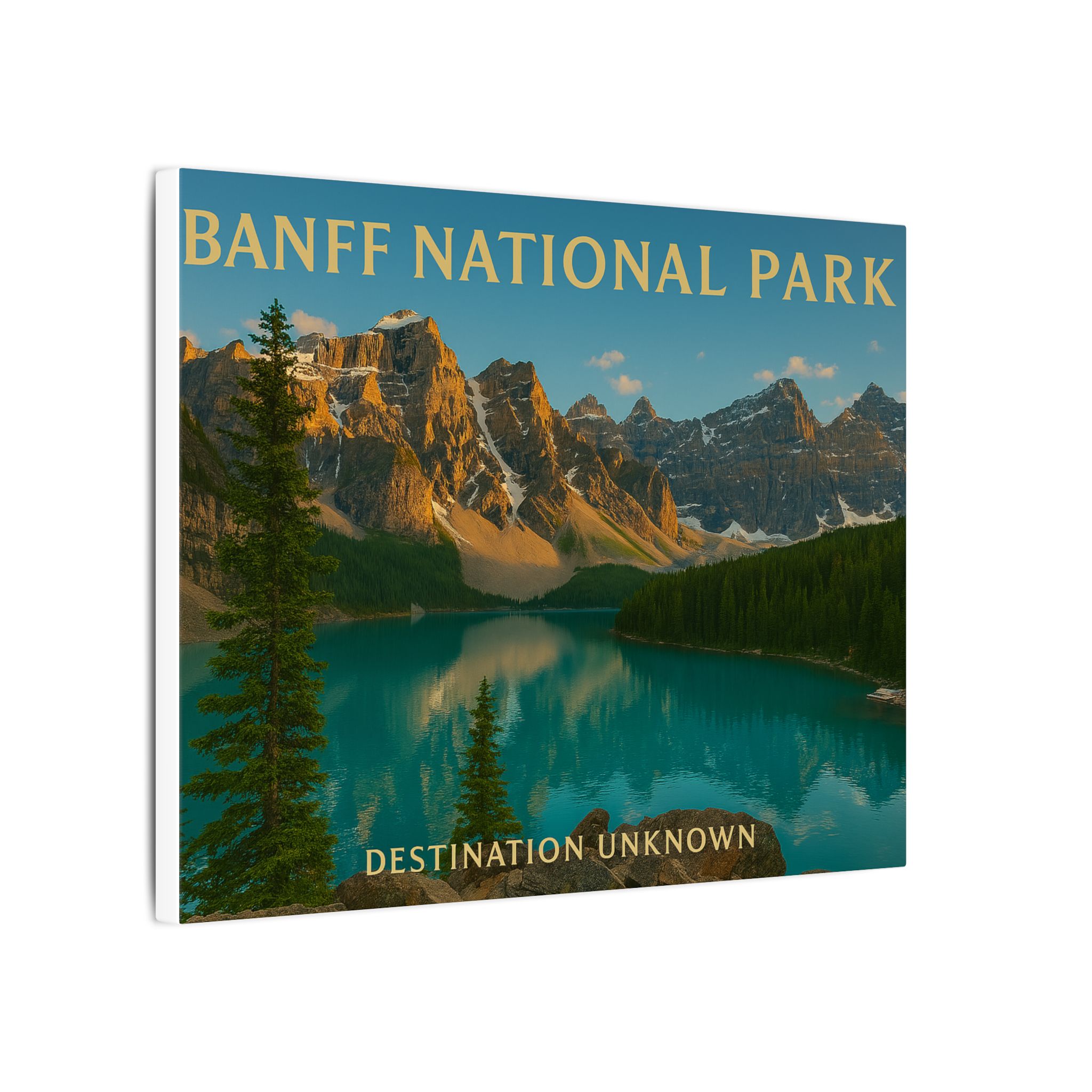 Reflections of Banff - Alpine Serenity Canvas Art - Wanderlust Landscapes Series - Image 6