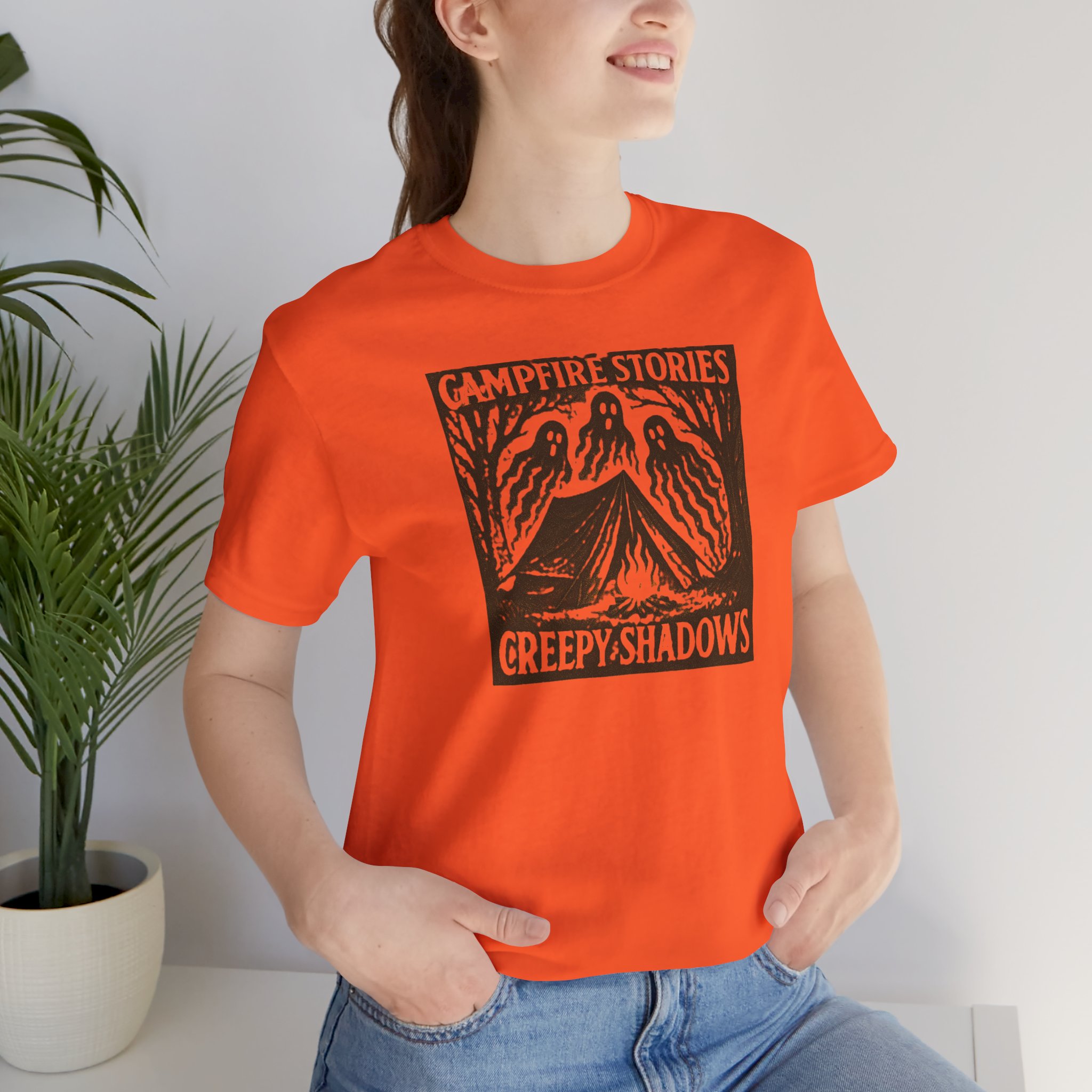 Halloween Graphic Tee Adventure - Campfire Stories Creepy Shadows - Destination Unknown - Image 27