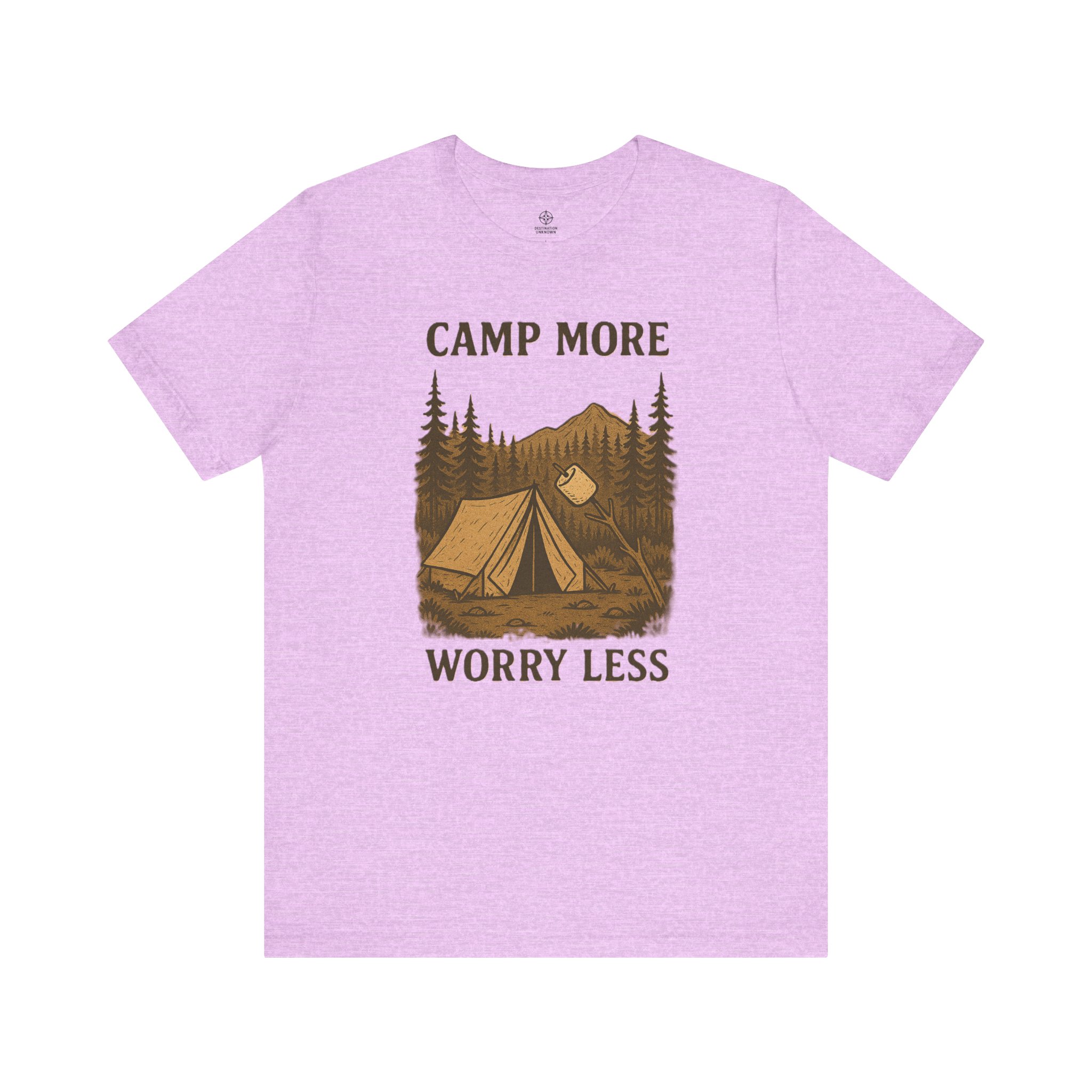 Adventure Inspired Tee - Camp More Worry Less - Destination Unknown - Image 89