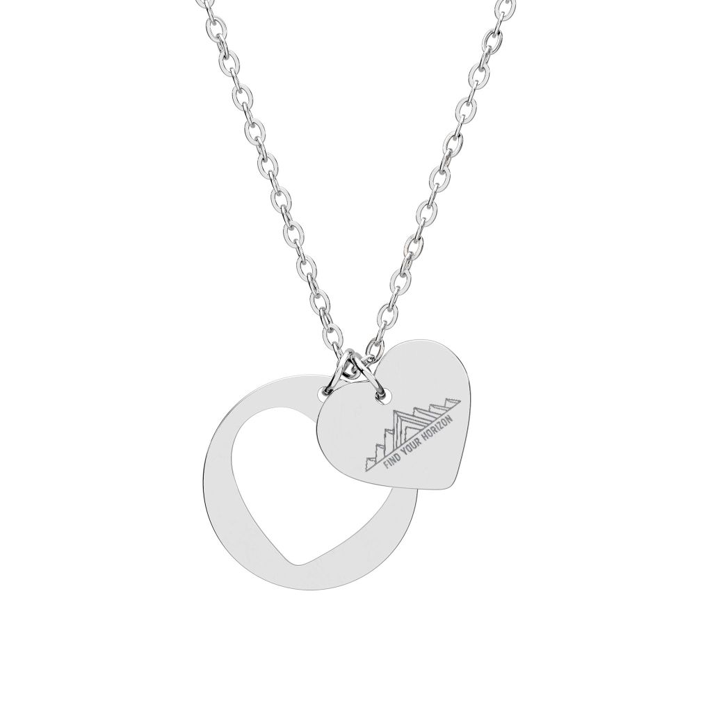 Find Your Horizon - Heart Cutout Necklace - Destination Unknown
