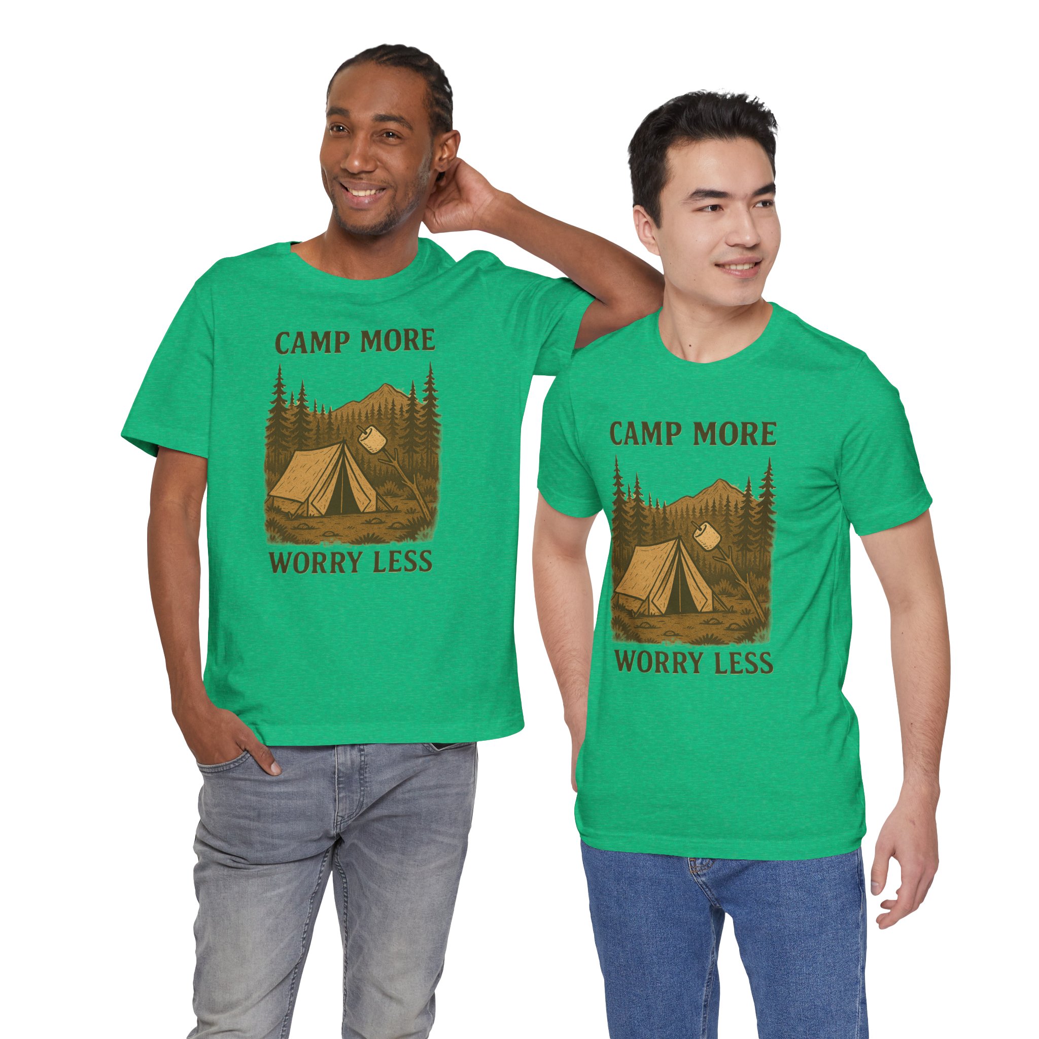 Adventure Inspired Tee - Camp More Worry Less - Destination Unknown - Image 56