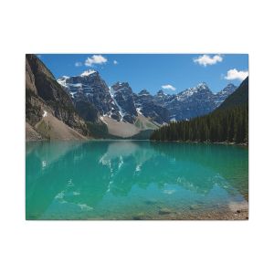 Color Landscape Canvas Print - Rocky Mountain National Park Mountain Lake