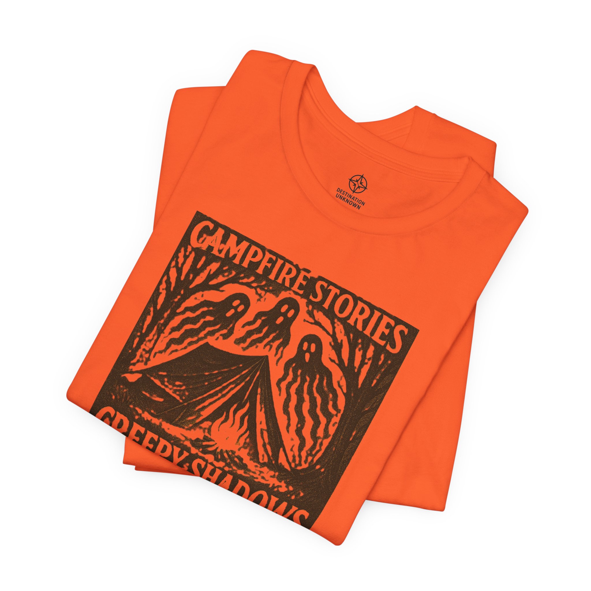 Halloween Graphic Tee Adventure - Campfire Stories Creepy Shadows - Destination Unknown - Image 23