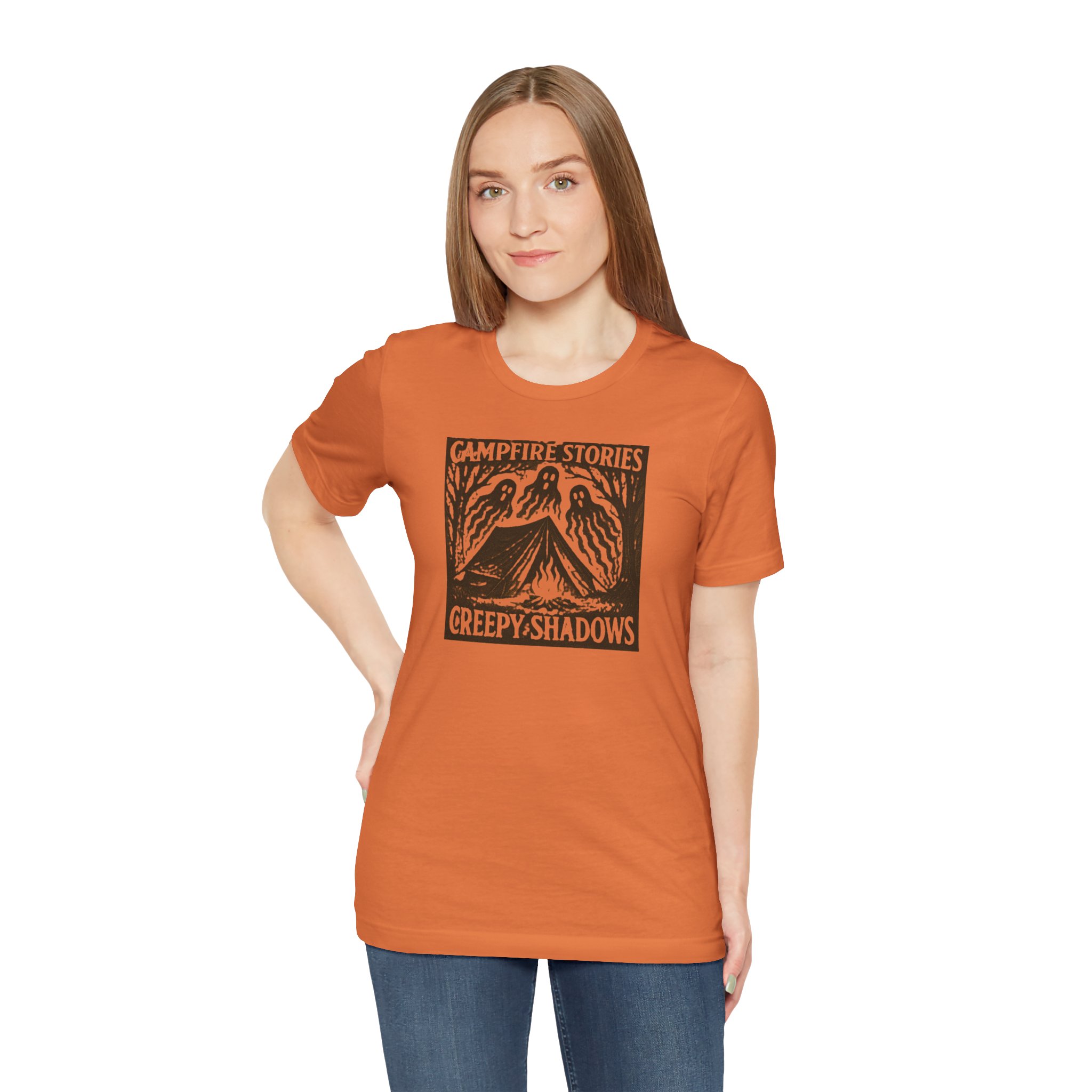 Halloween Graphic Tee Adventure - Campfire Stories Creepy Shadows - Destination Unknown - Image 8