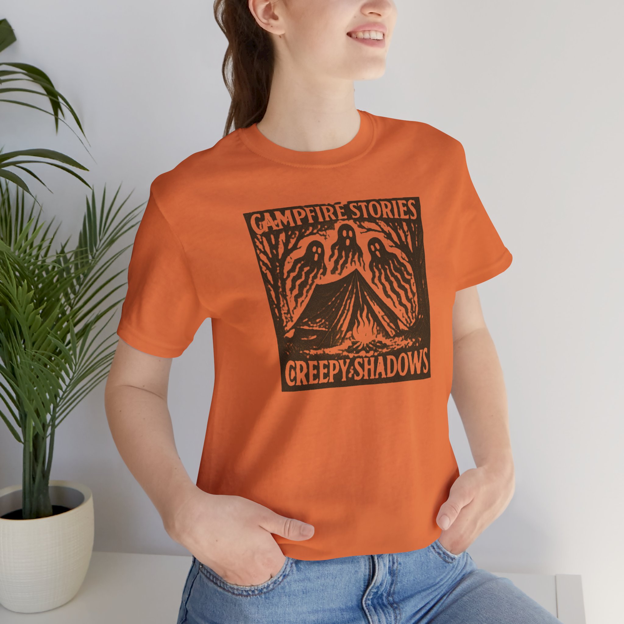 Halloween Graphic Tee Adventure - Campfire Stories Creepy Shadows - Destination Unknown - Image 9